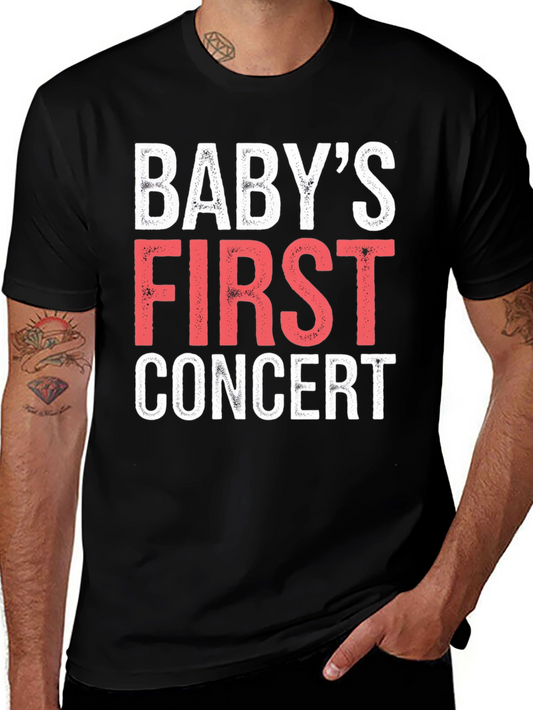 Babys First Concert Black T-Shirt