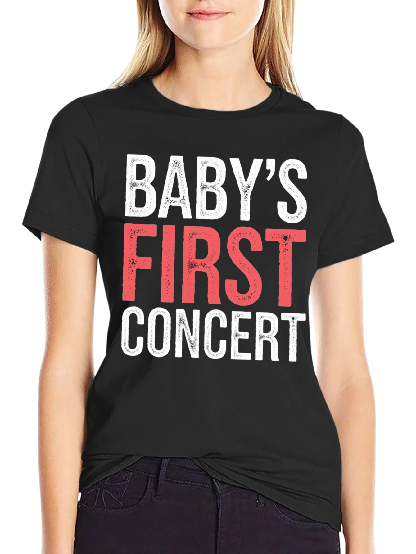 Babys First Concert Black T-Shirt
