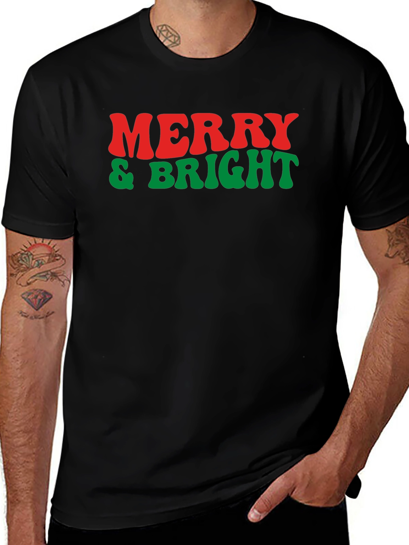 Merry & Bright Graphic Tee - Holiday Cheer