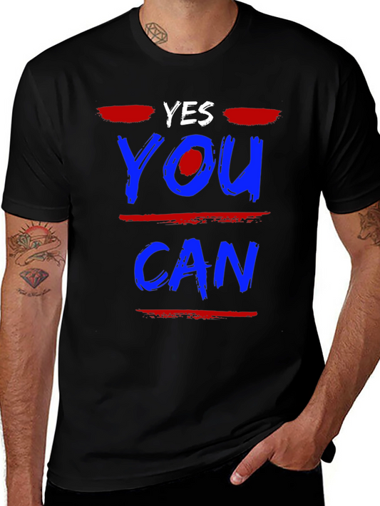 Yes You Can Graphic Tee - Motivational T-Shirt