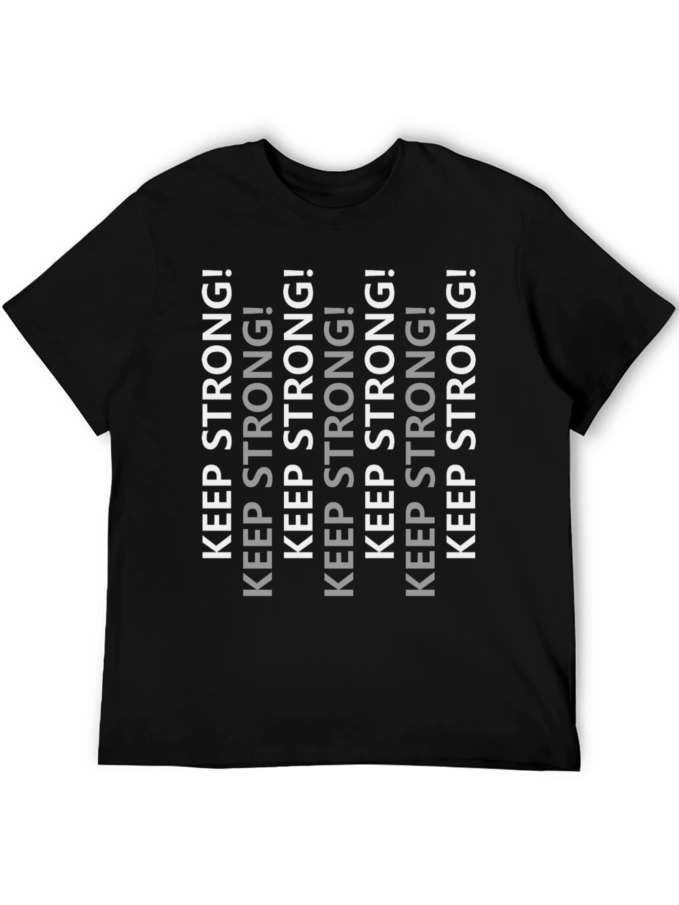 Keep Strong! Black Graphic Tee