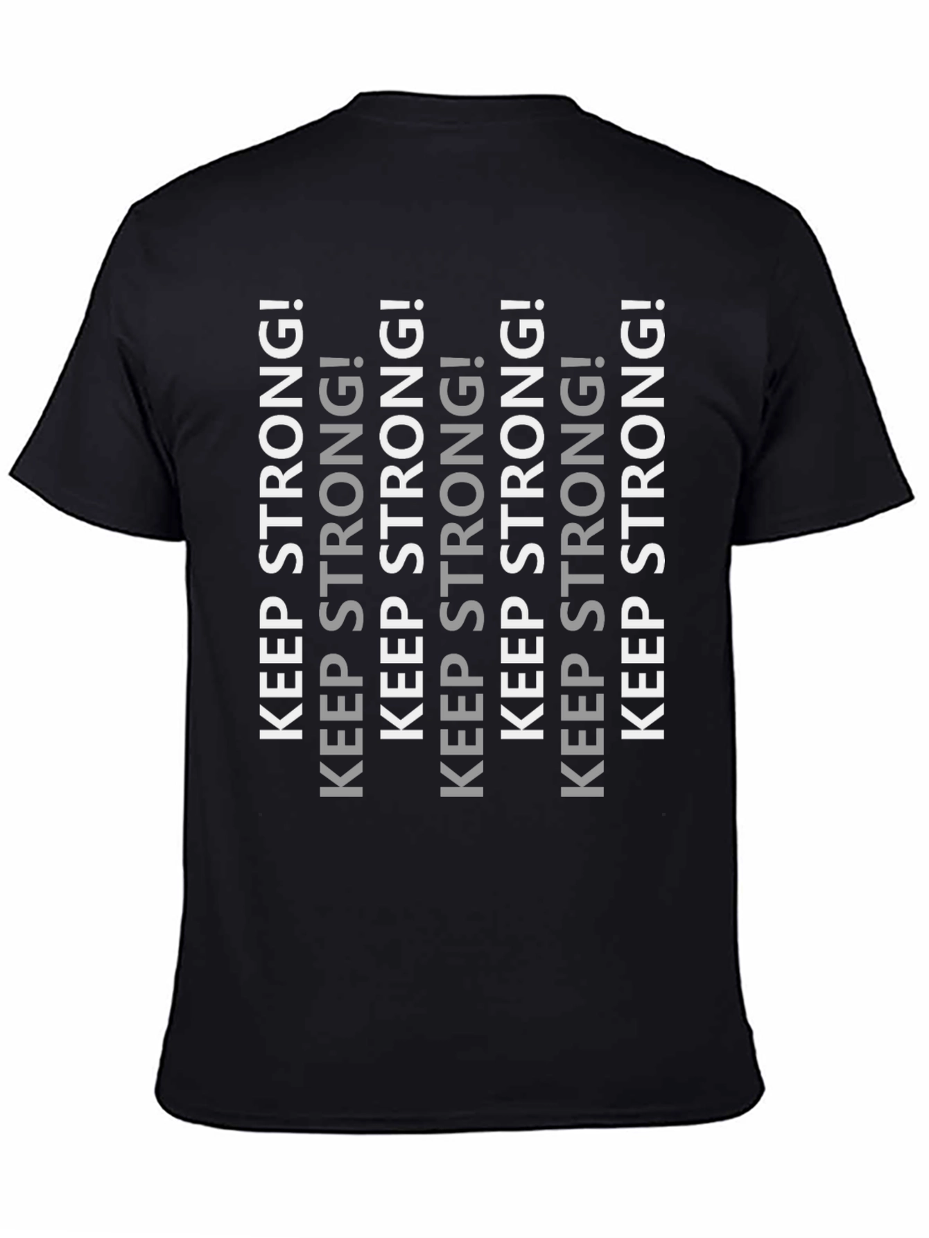Keep Strong! Black Graphic Tee
