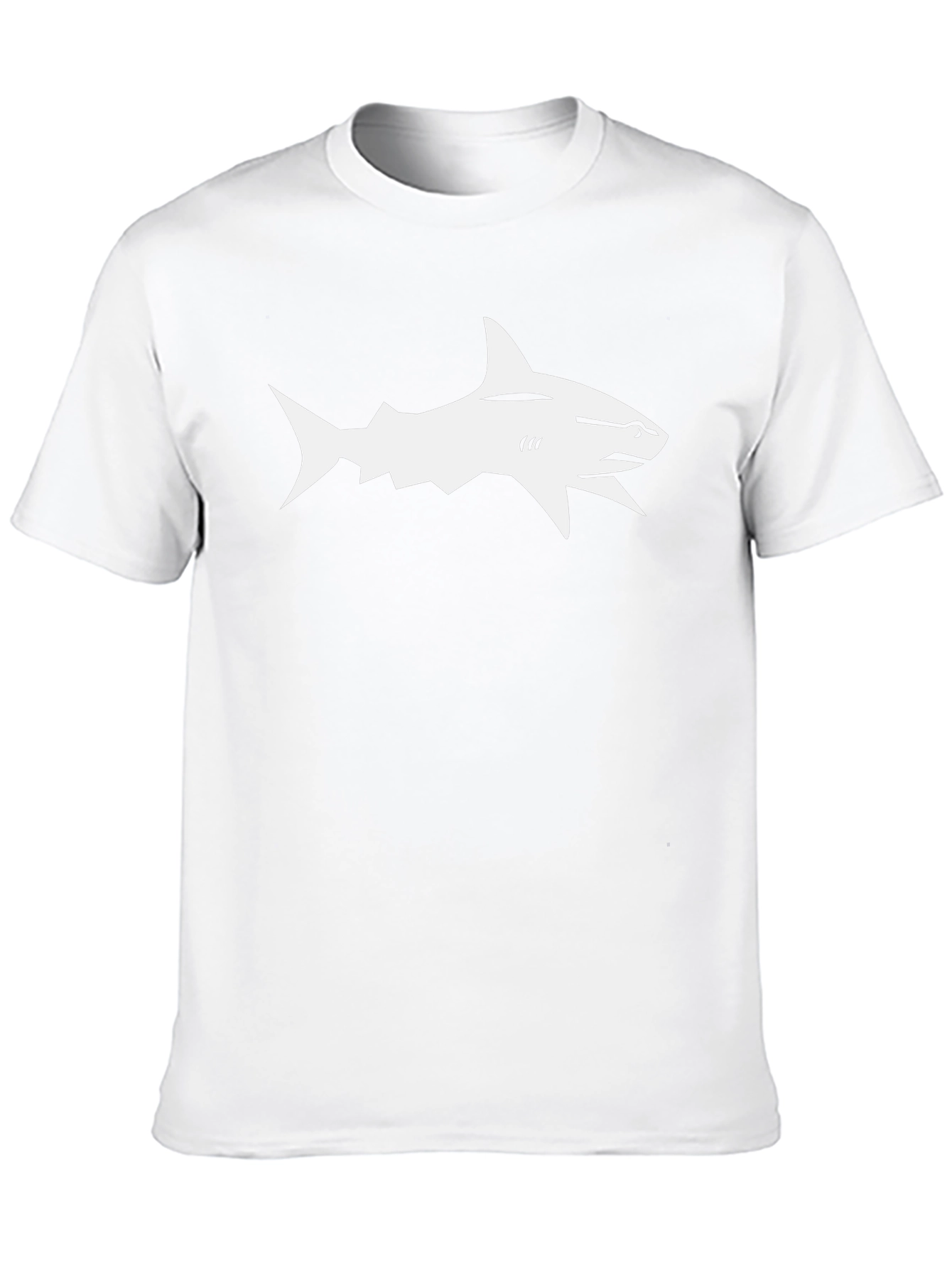 Shark Graphic Tee - Stylish Black Cotton T-Shirt