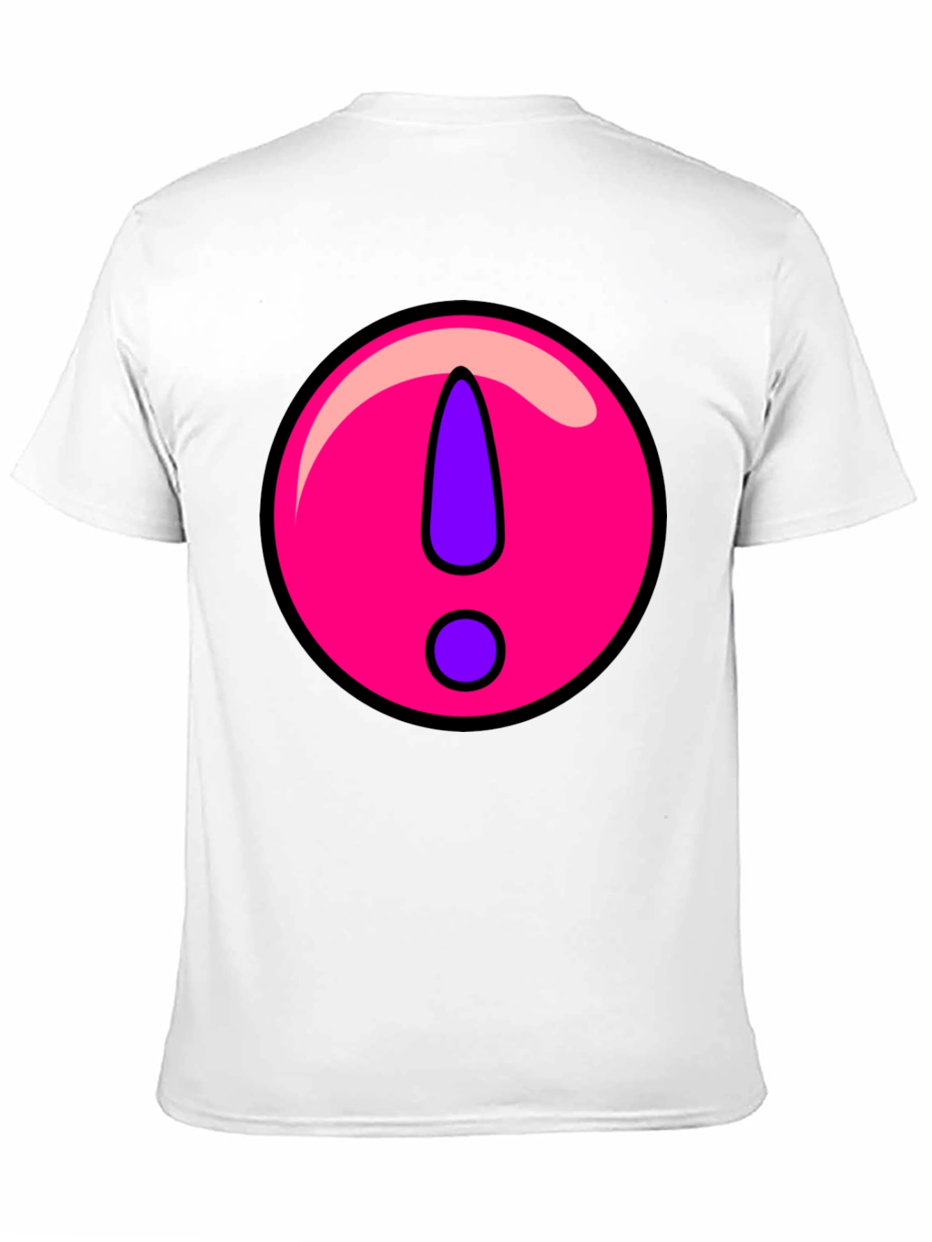 Statement T-Shirt: Pink Exclamation Graphic
