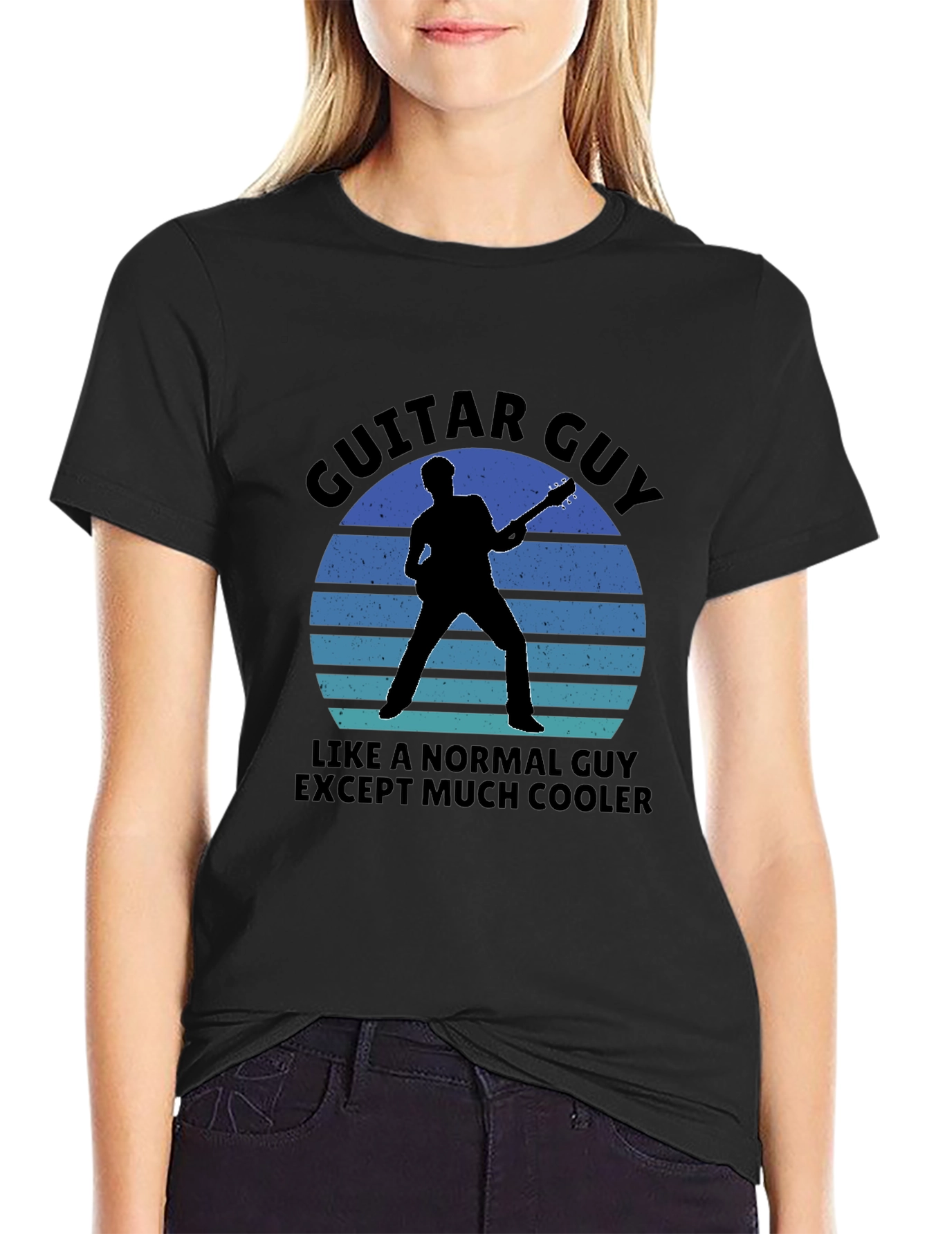 Guitar Guy Graphic T-Shirt - Cool Musician Tee