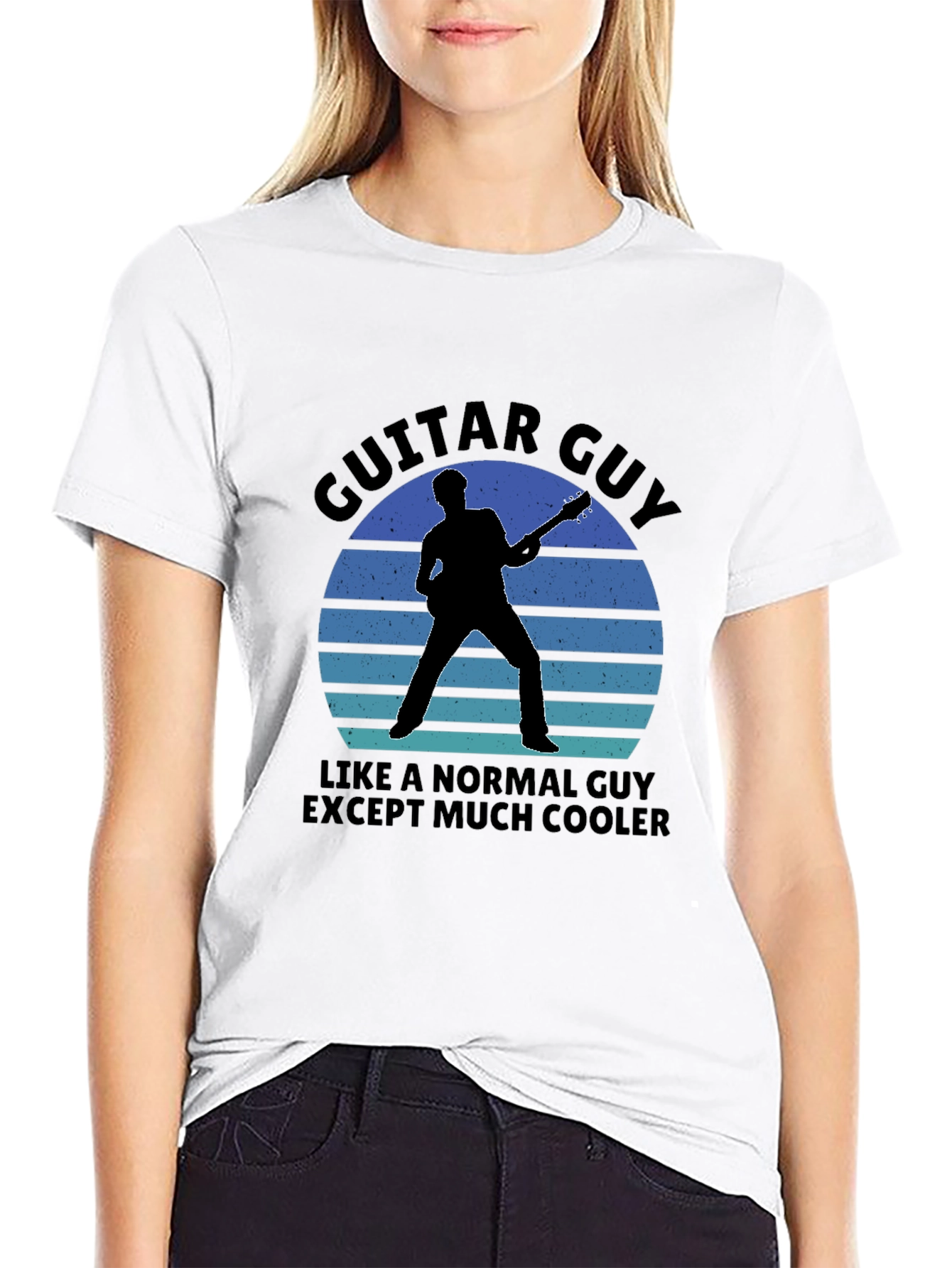 Guitar Guy Graphic T-Shirt - Cool Musician Tee