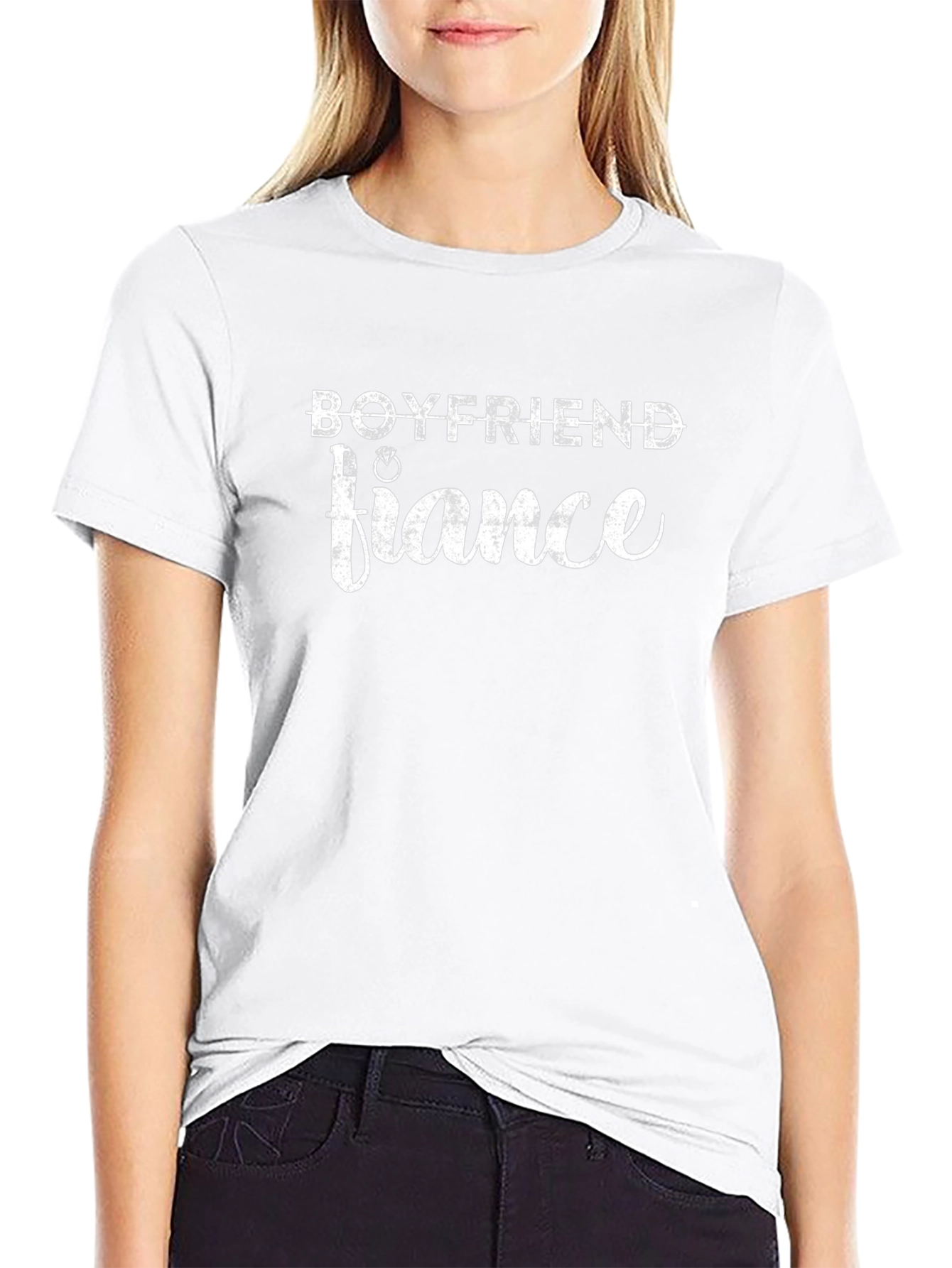 Boyfriend Fiance Black Graphic Tee