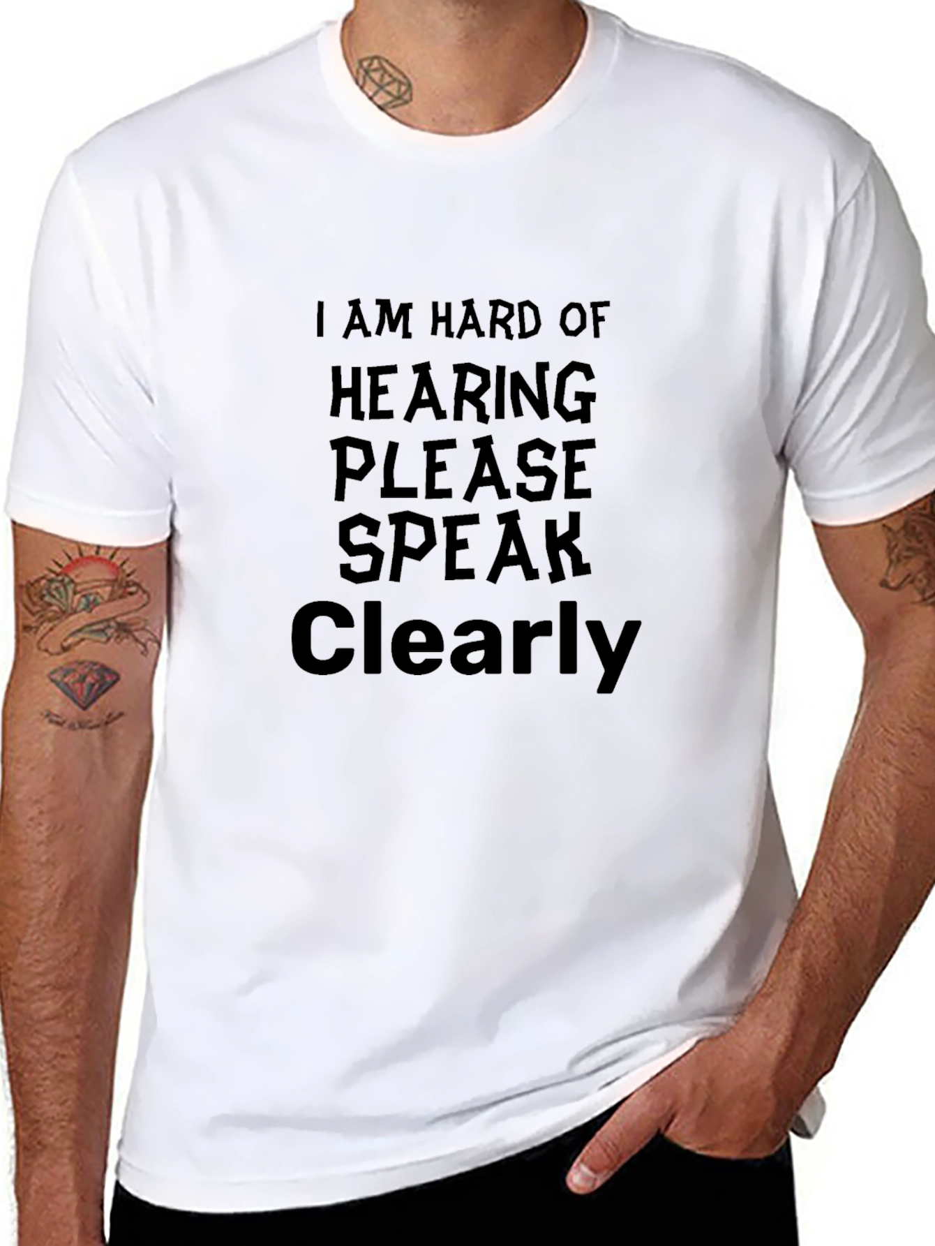 Hard of Hearing Speak Clearly T-Shirt