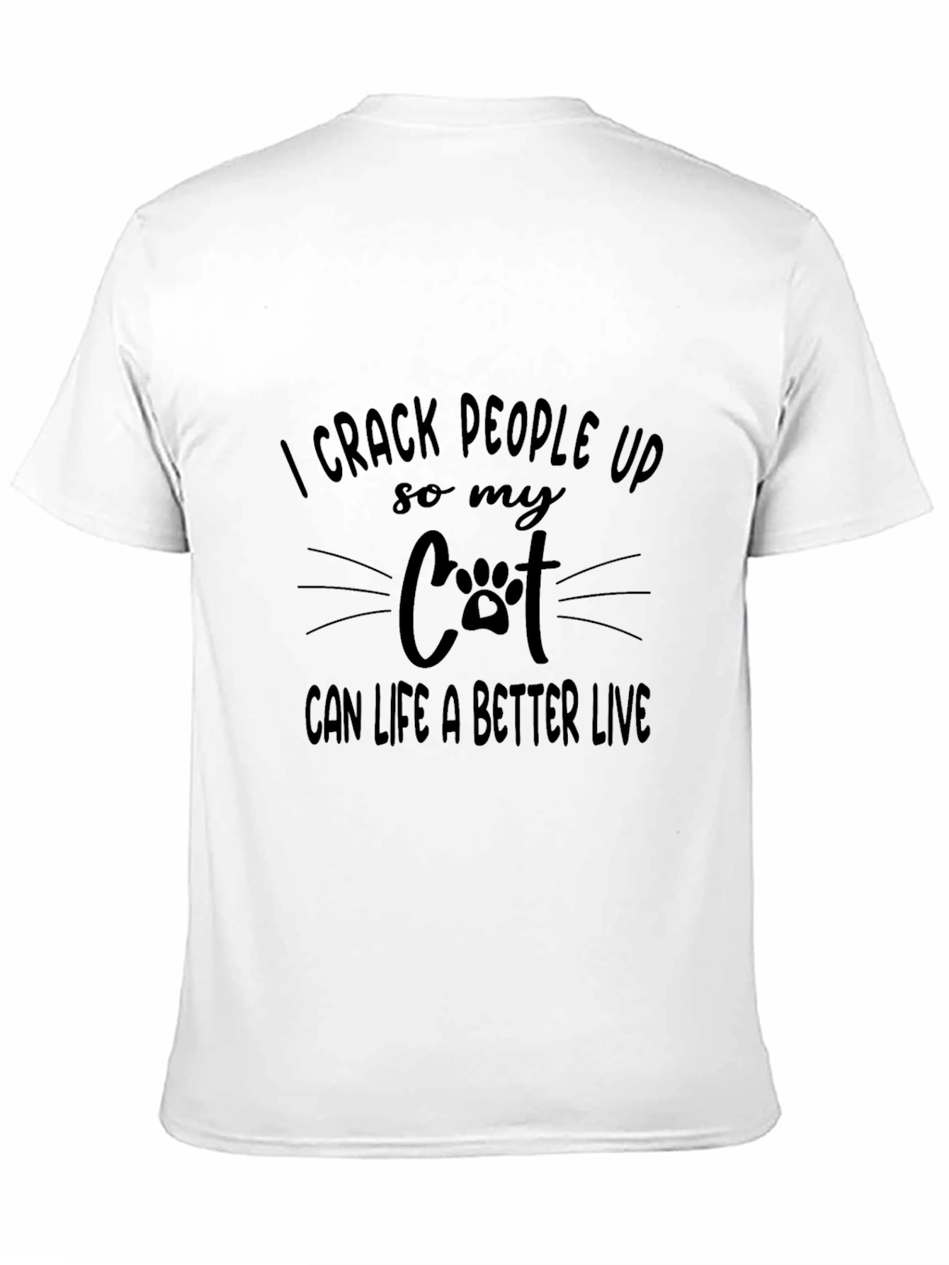 Funny Cat Lover T-Shirt: I Crack People Up