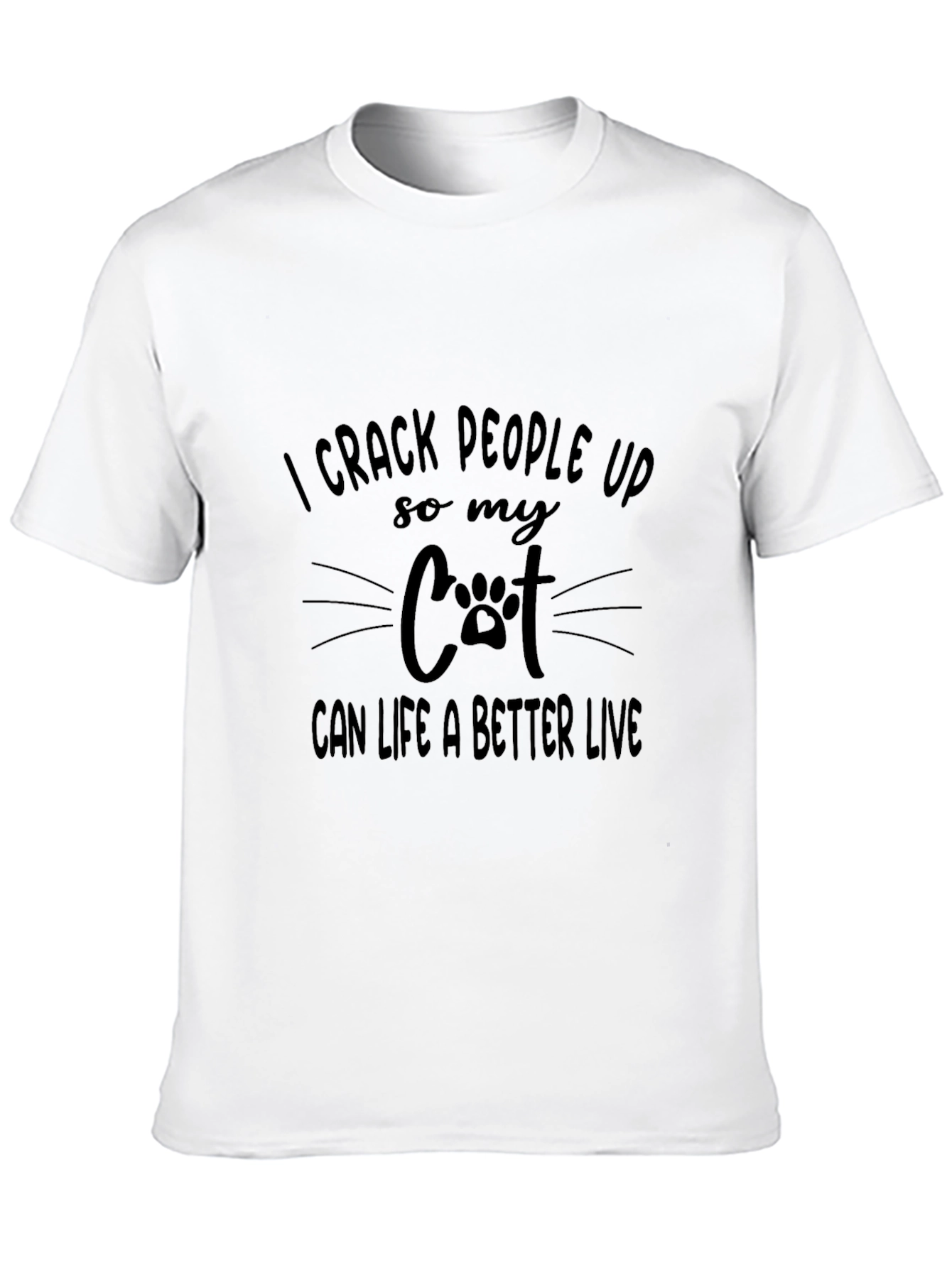 Funny Cat Lover T-Shirt: I Crack People Up