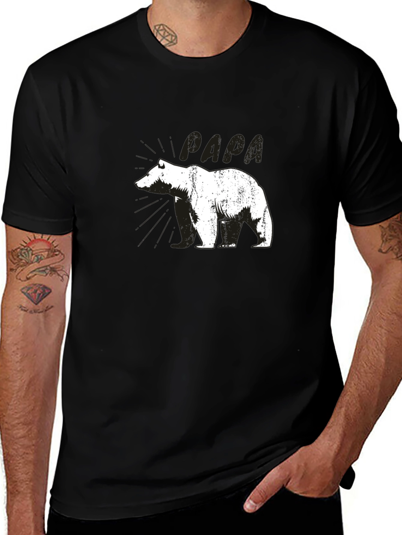 Papa Bear T-Shirt - Dad Gift