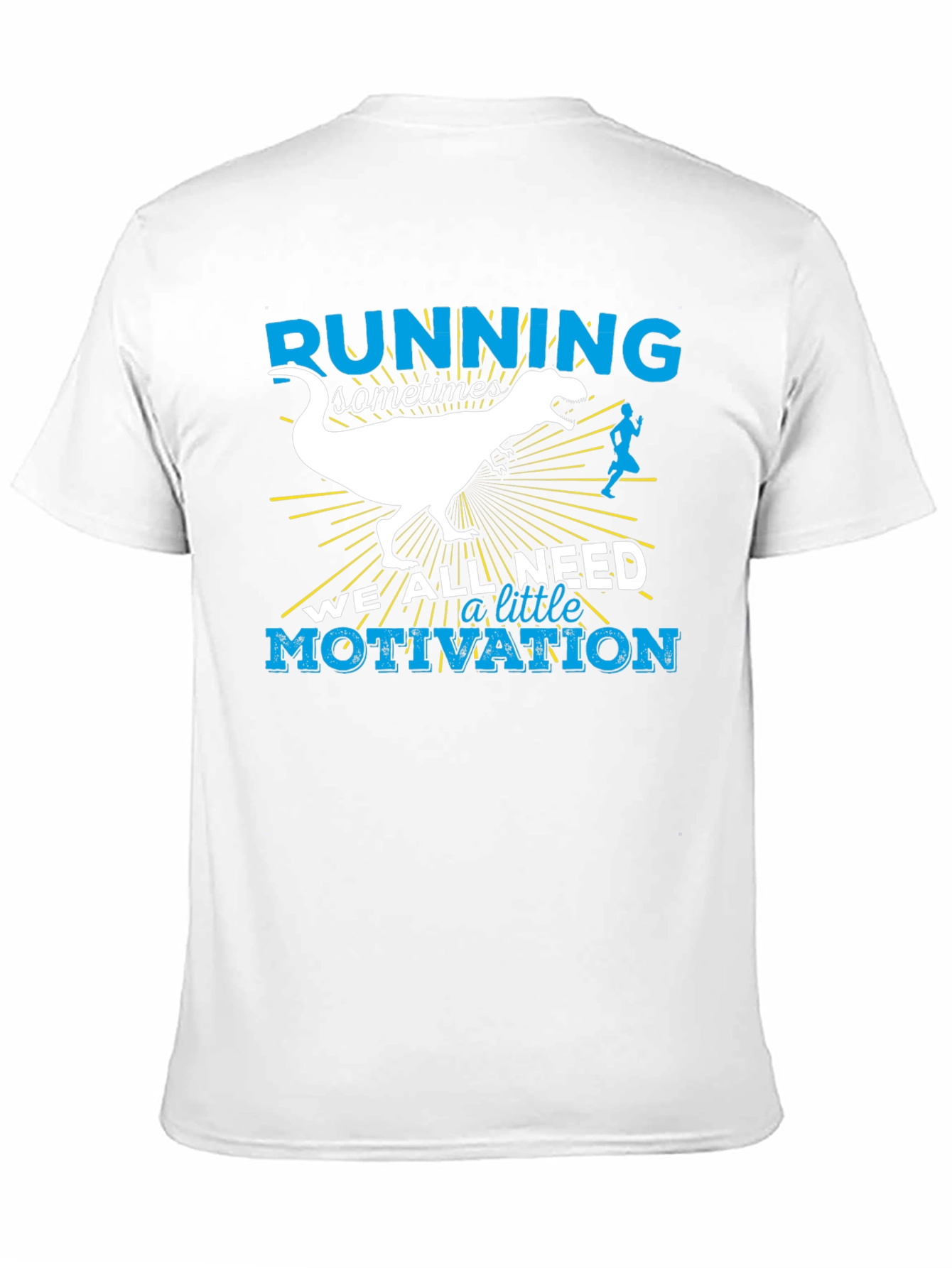Running Motivation T-Shirt - Dinosaur Design