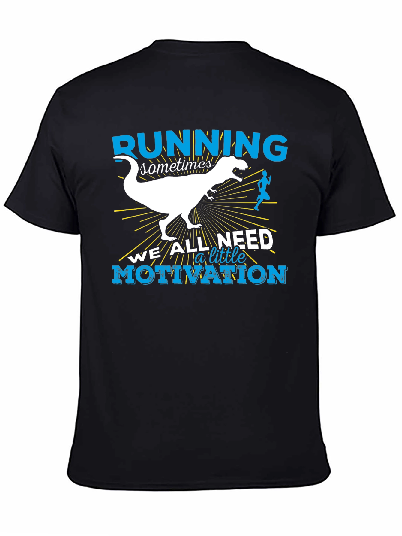 Running Motivation T-Shirt - Dinosaur Design