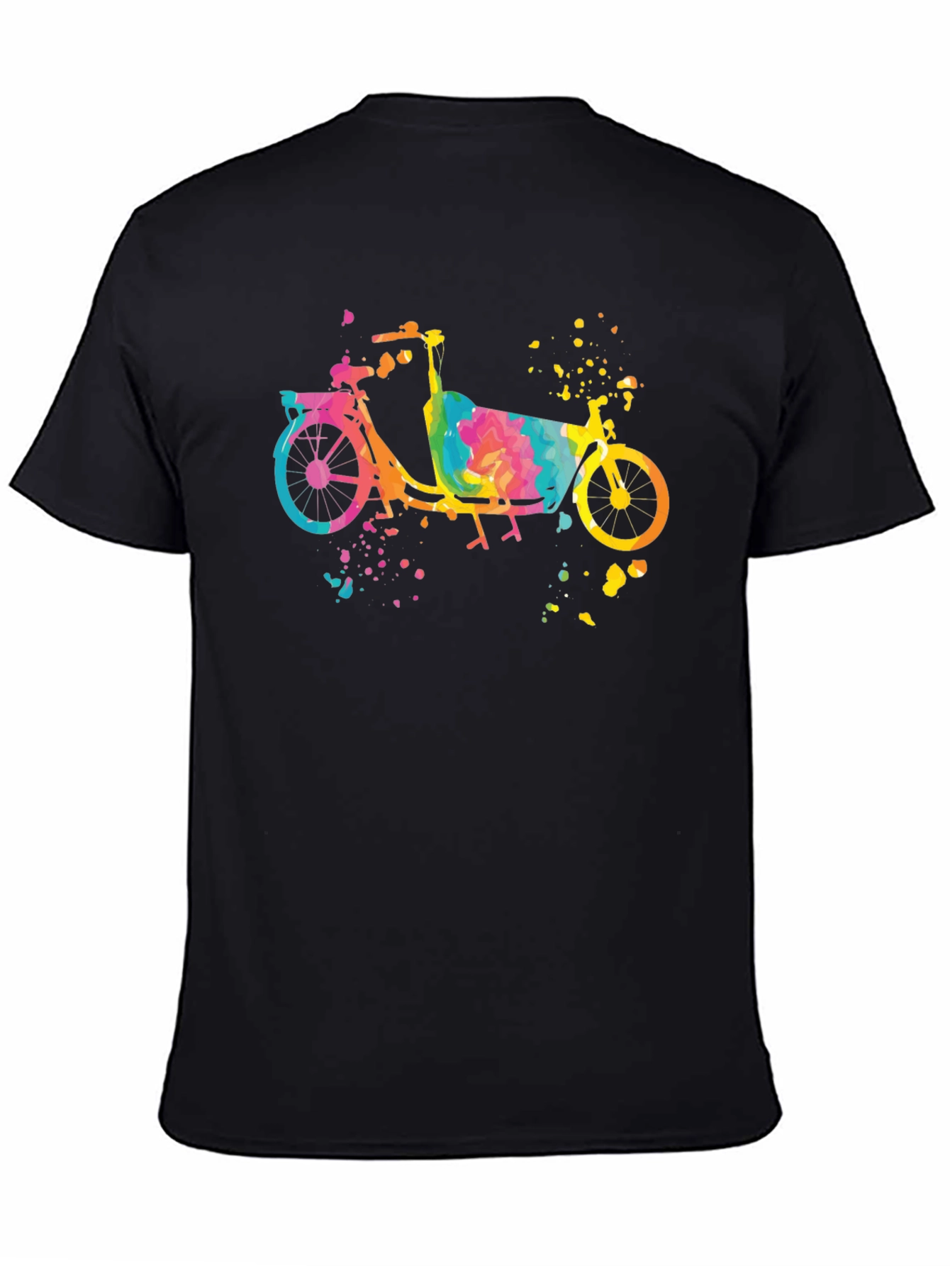Watercolor Cargo Bike T-Shirt