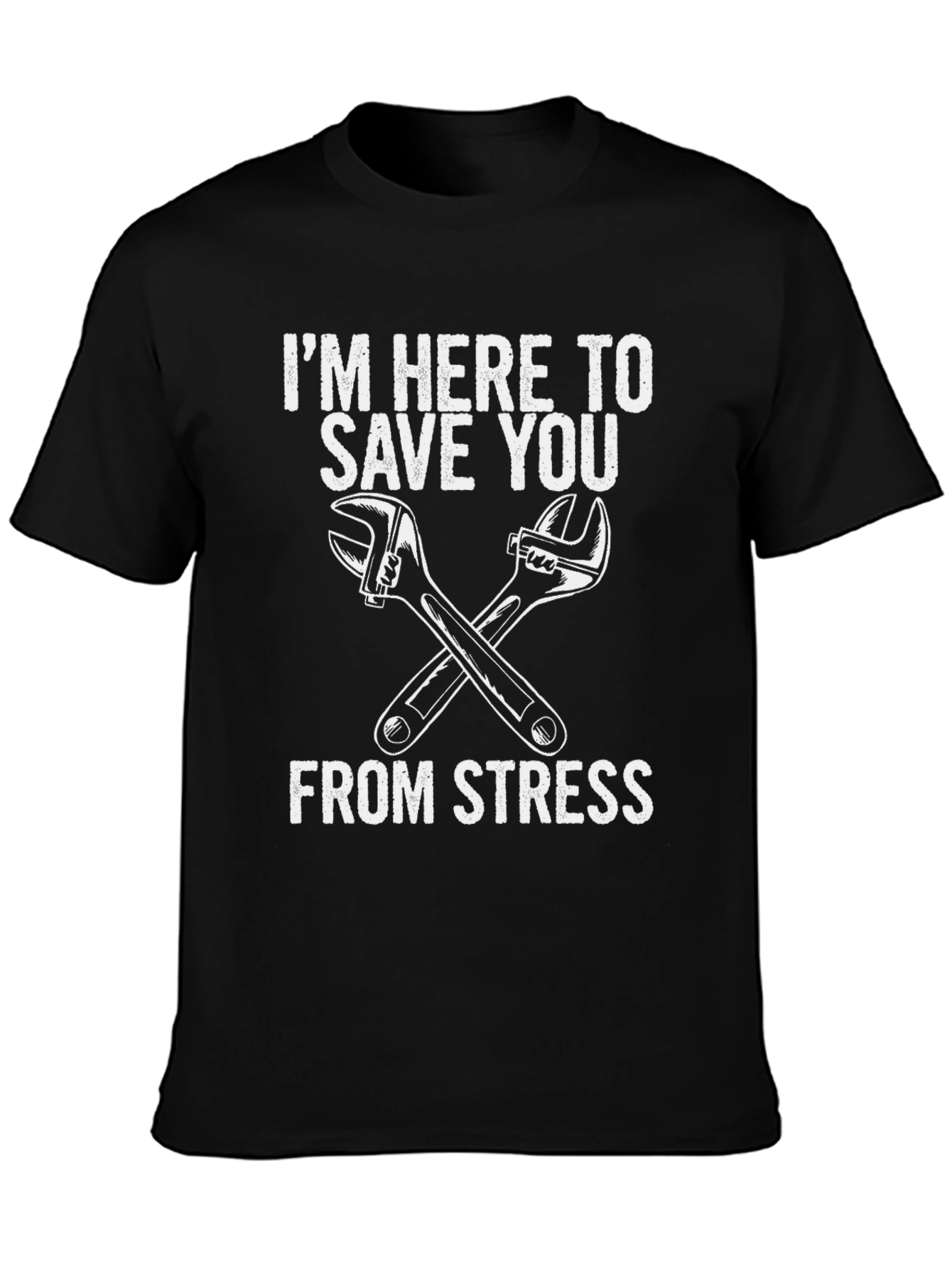 Stress Relief T-Shirt - Wrench Graphic