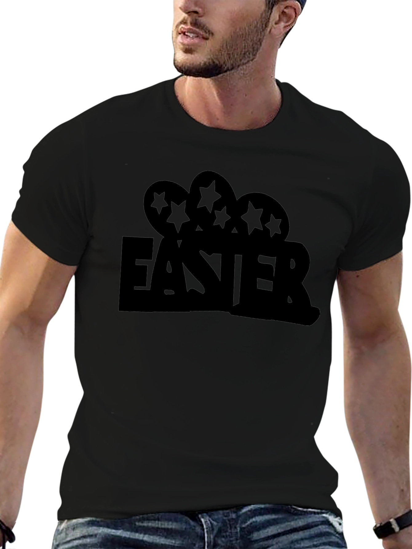 Easter Egg T-Shirt - Black Holiday Tee