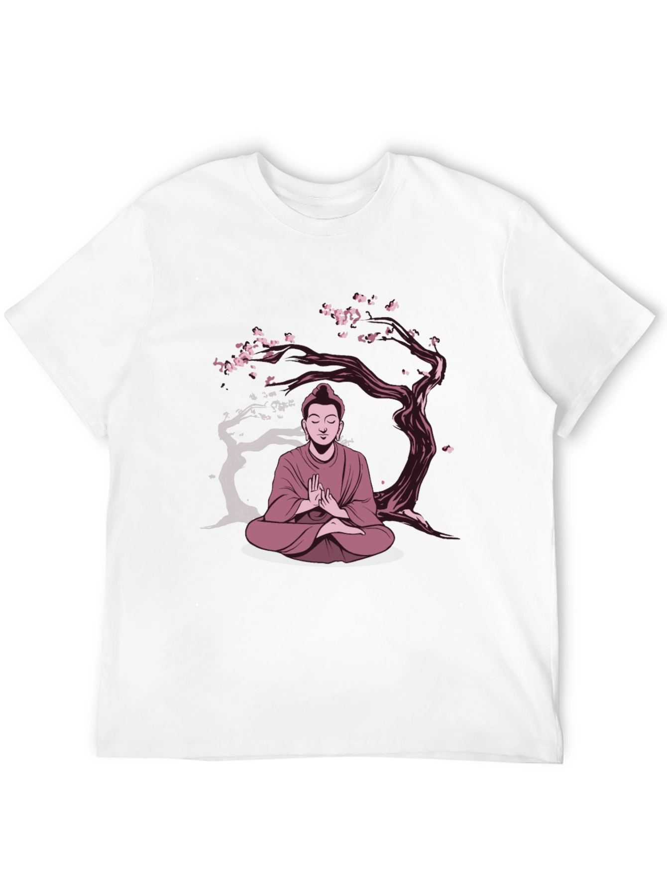 Buddha Under Sakura Tree Graphic Tee