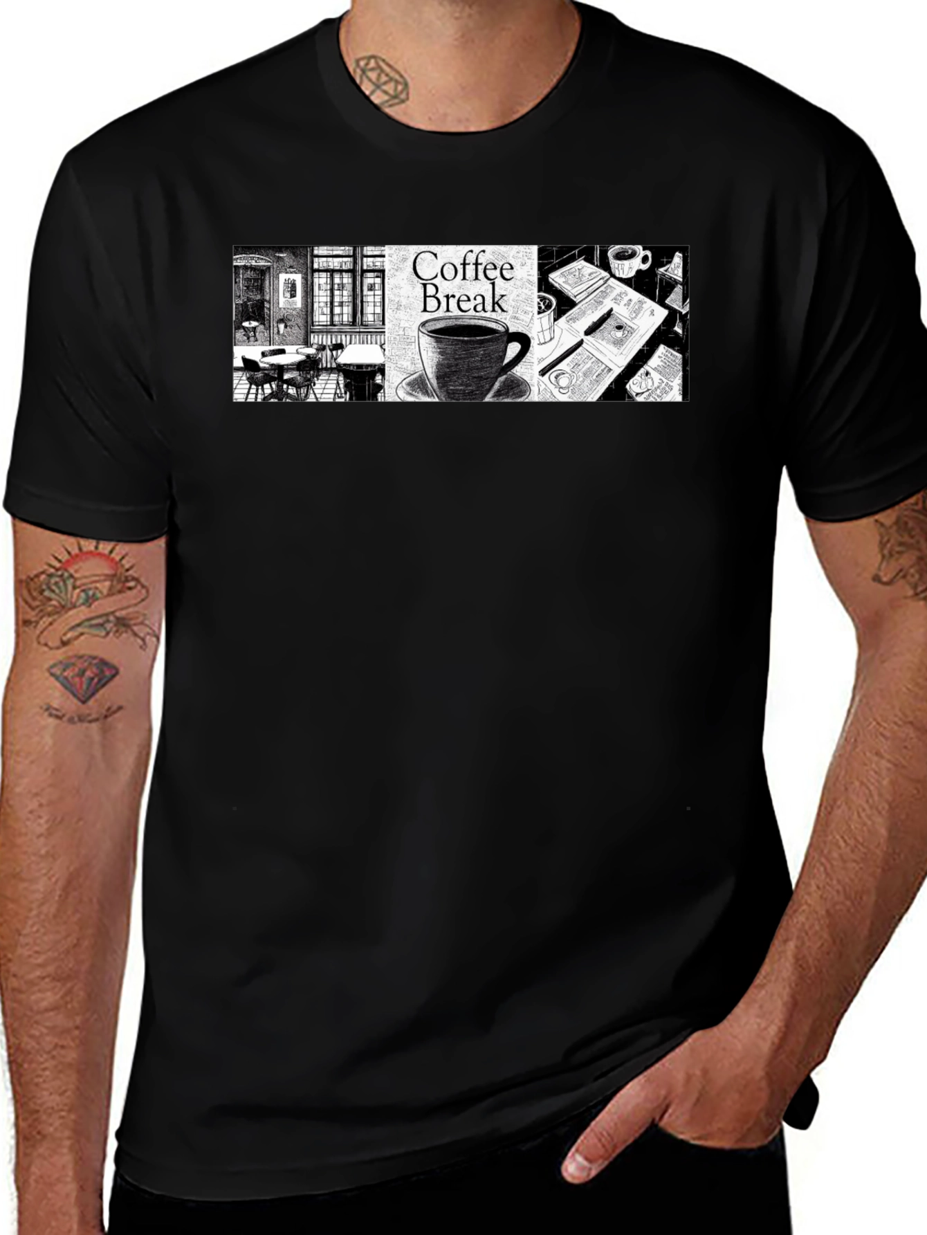 Coffee Break Graphic T-Shirt - Relax & Enjoy!