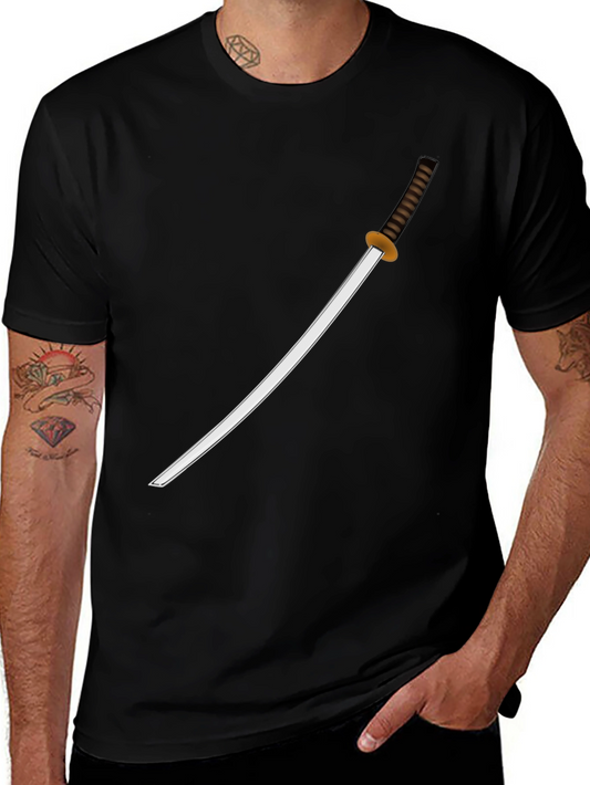 Katana Graphic T-Shirt - Classic Samurai Style