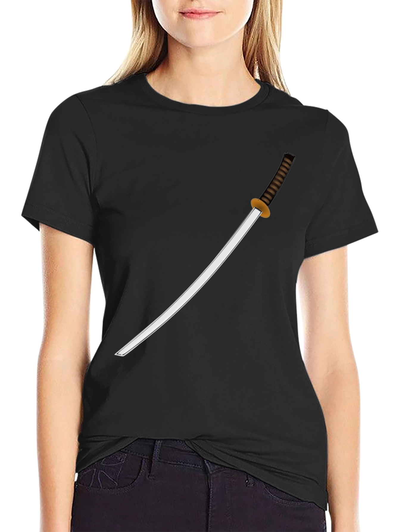 Katana Graphic T-Shirt - Classic Samurai Style