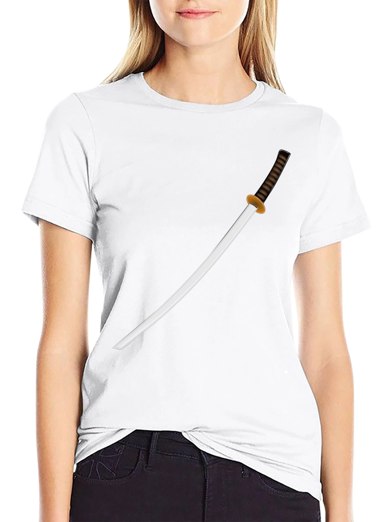 Katana Graphic T-Shirt - Classic Samurai Style