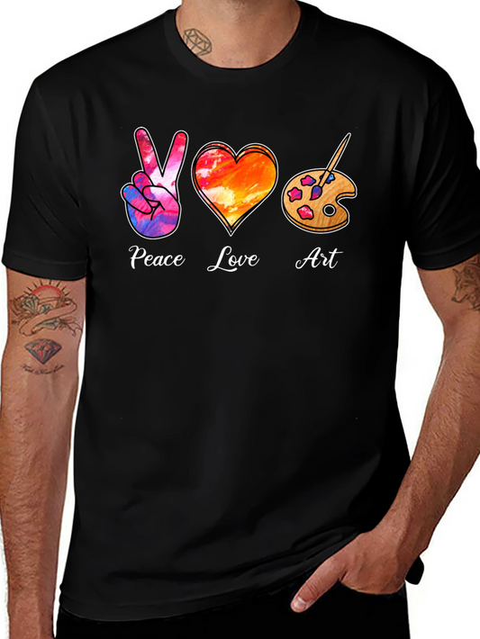 Peace Love Art T-Shirt