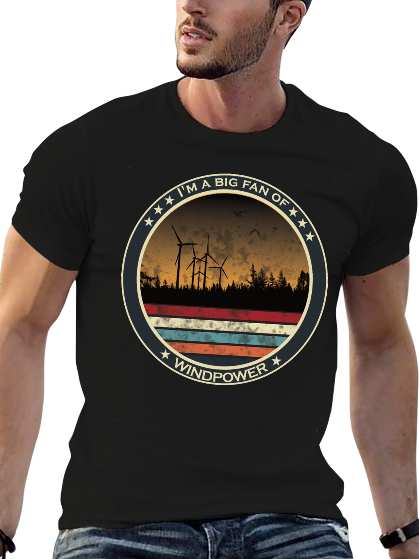 Windpower Fan T-Shirt - Eco-Friendly Energy Tee
