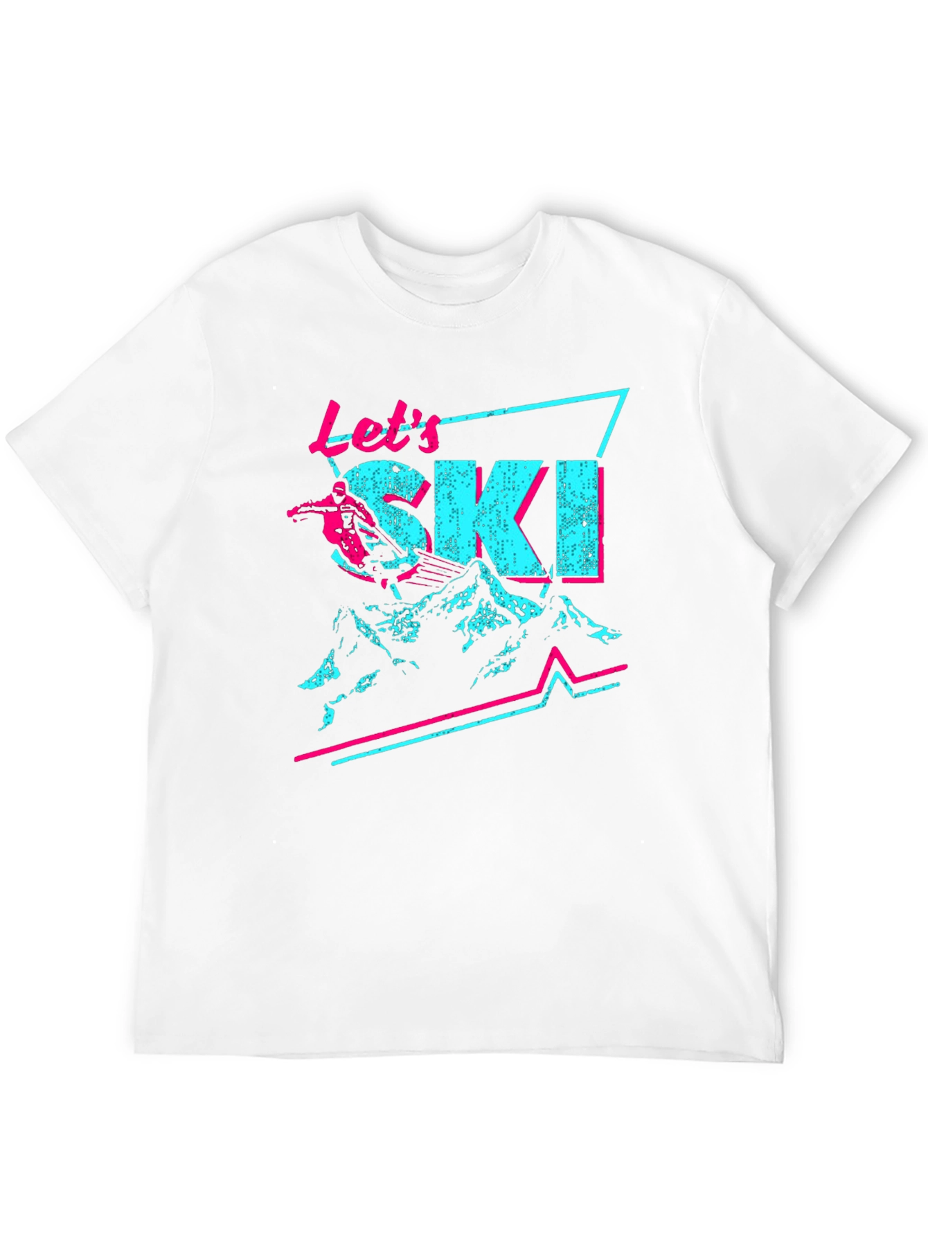 Retro Lets Ski Graphic Tee