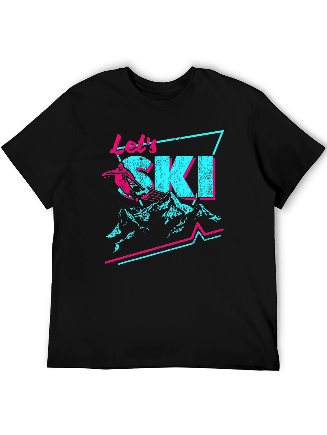 Retro Lets Ski Graphic Tee
