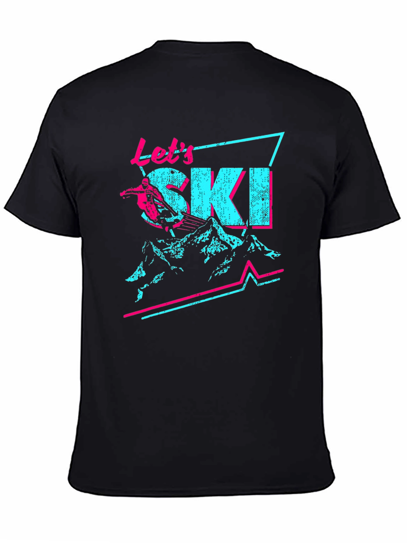 Retro Lets Ski Graphic Tee