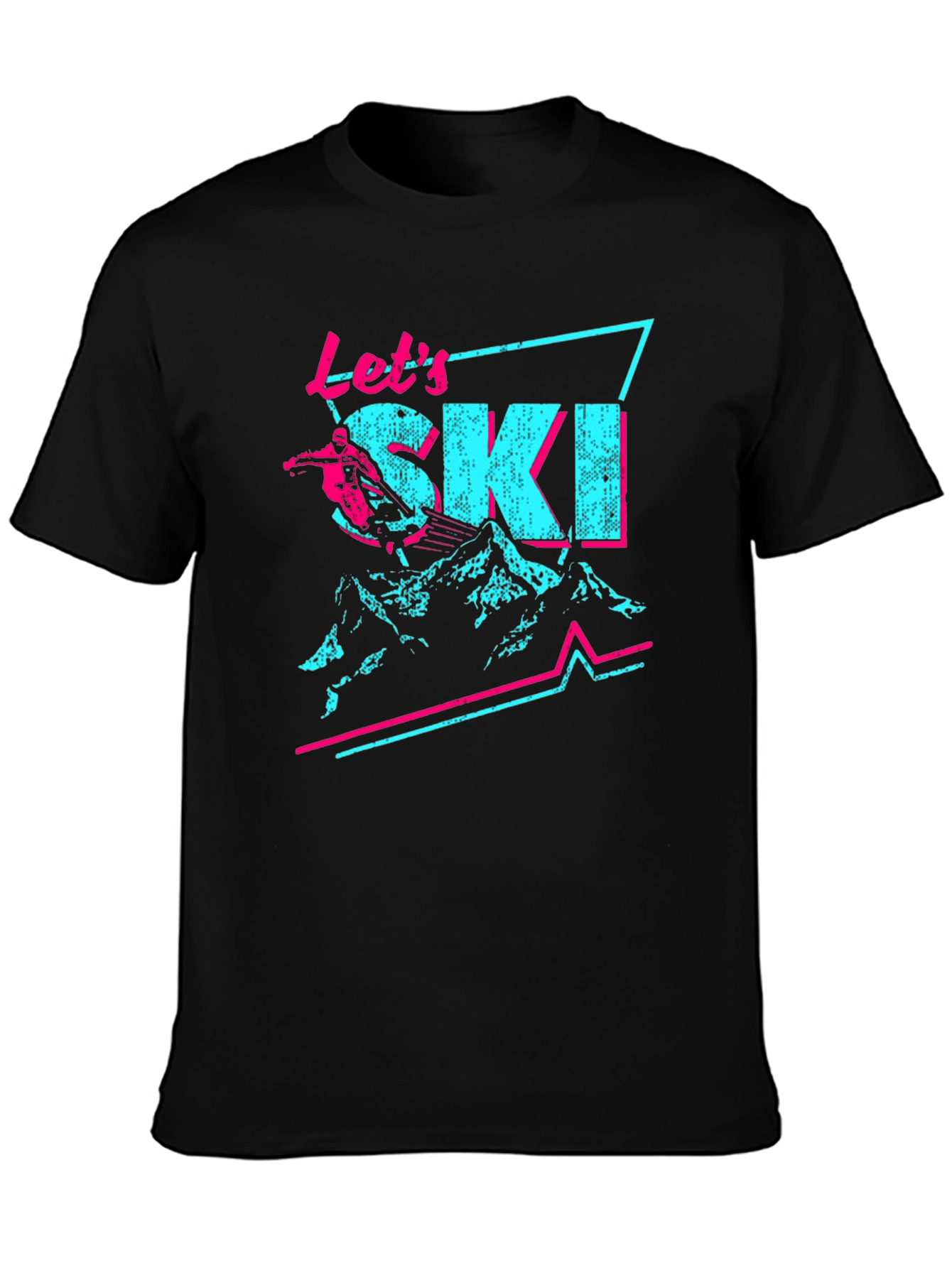 Retro Lets Ski Graphic Tee