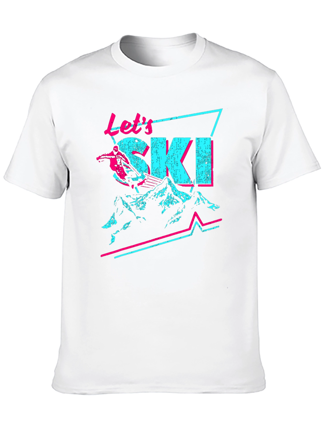 Retro Lets Ski Graphic Tee