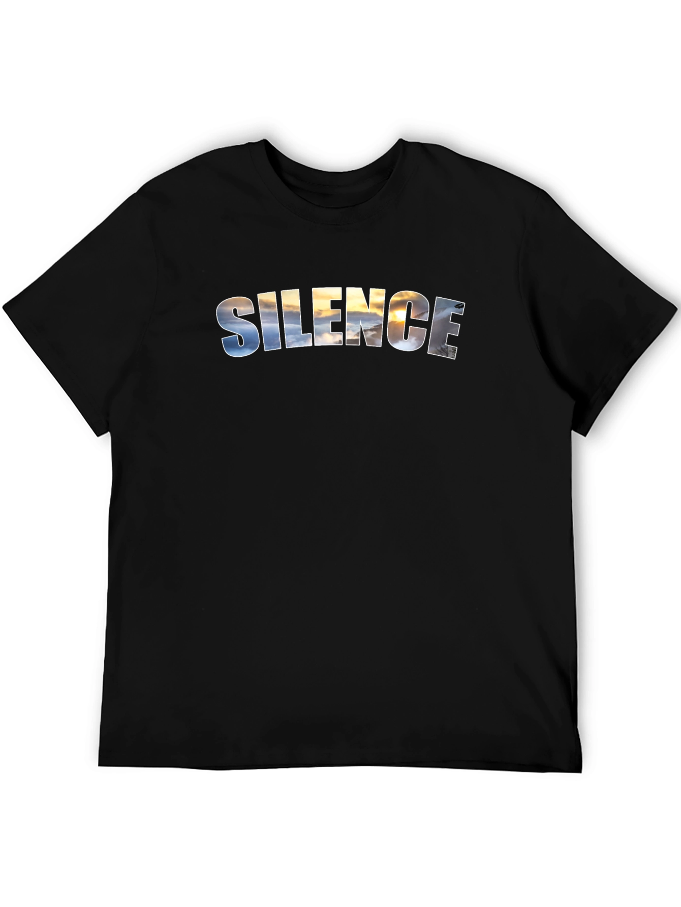 Silence Sky Black T-Shirt
