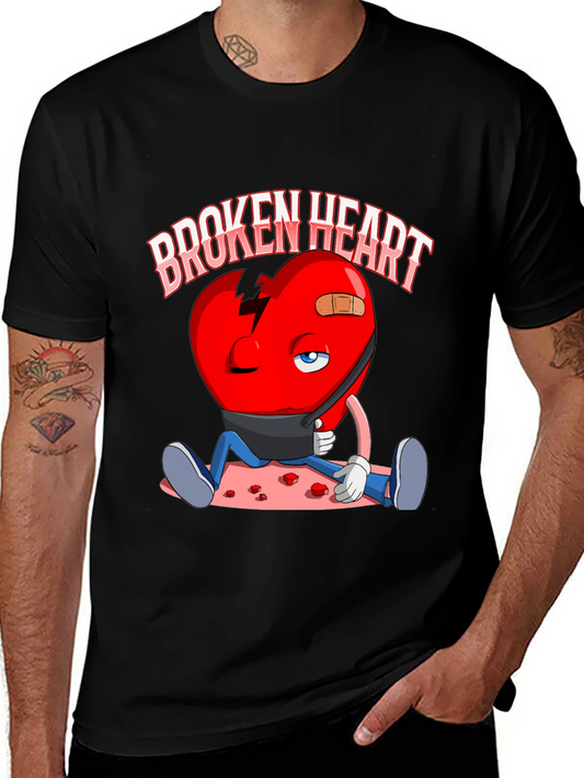 Broken Heart Graphic Print T-Shirt