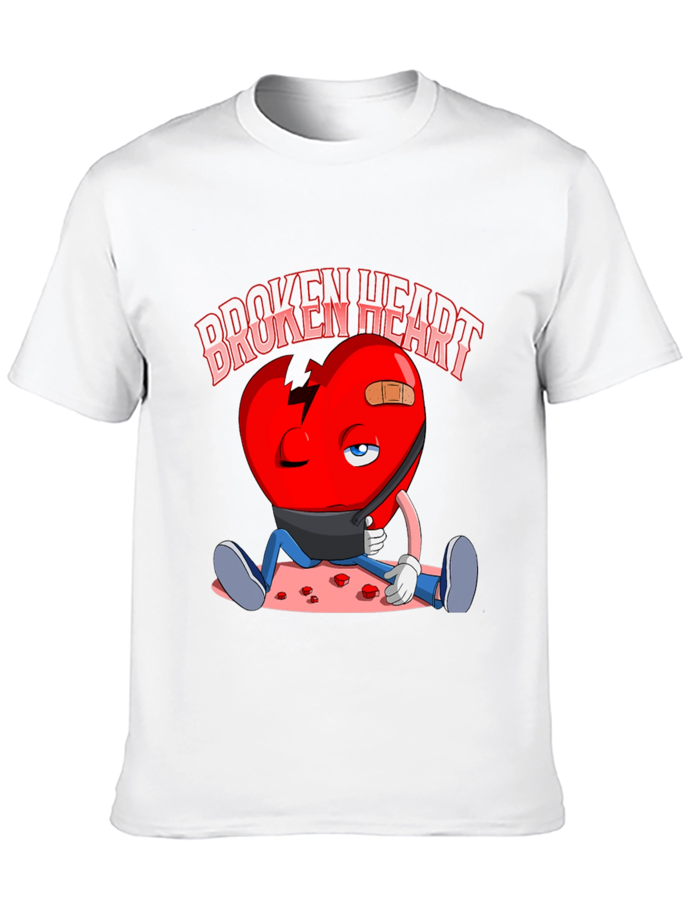 Broken Heart Graphic Print T-Shirt