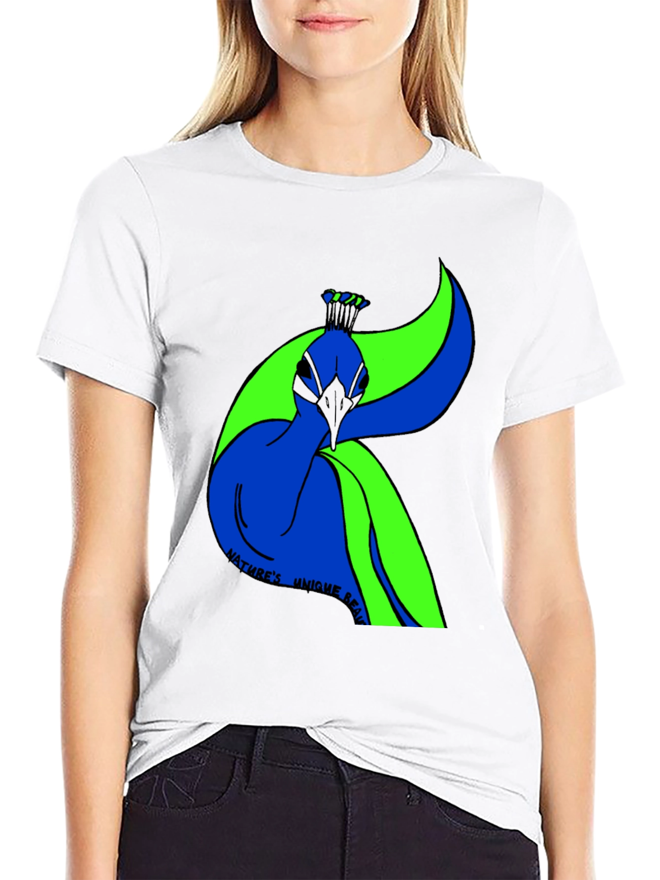 Natures Beauty Peacock Graphic Tee