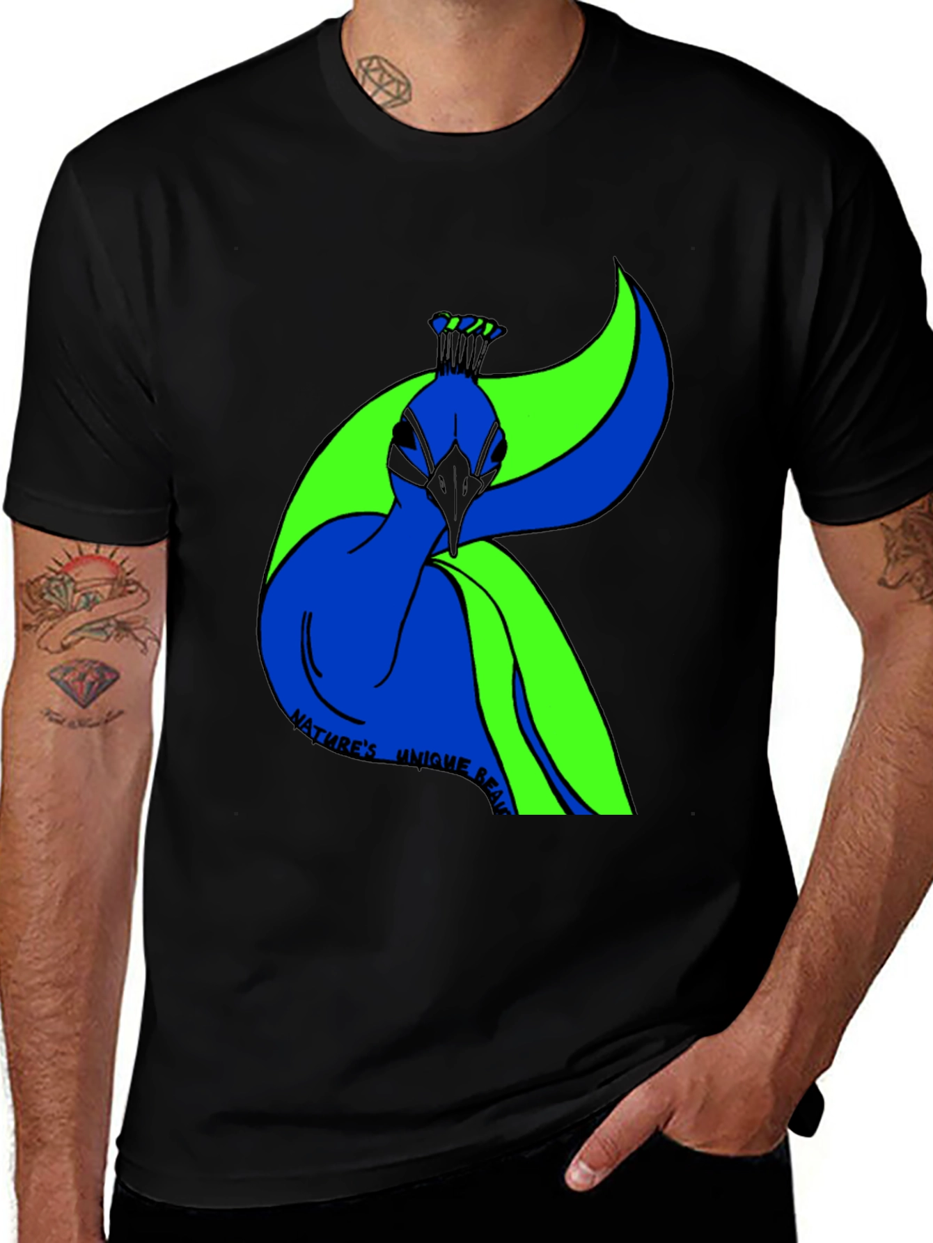 Natures Beauty Peacock Graphic Tee