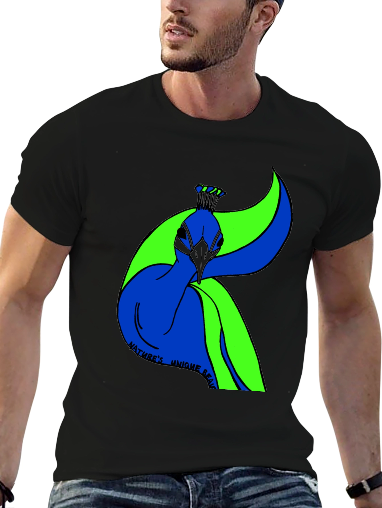 Natures Beauty Peacock Graphic Tee
