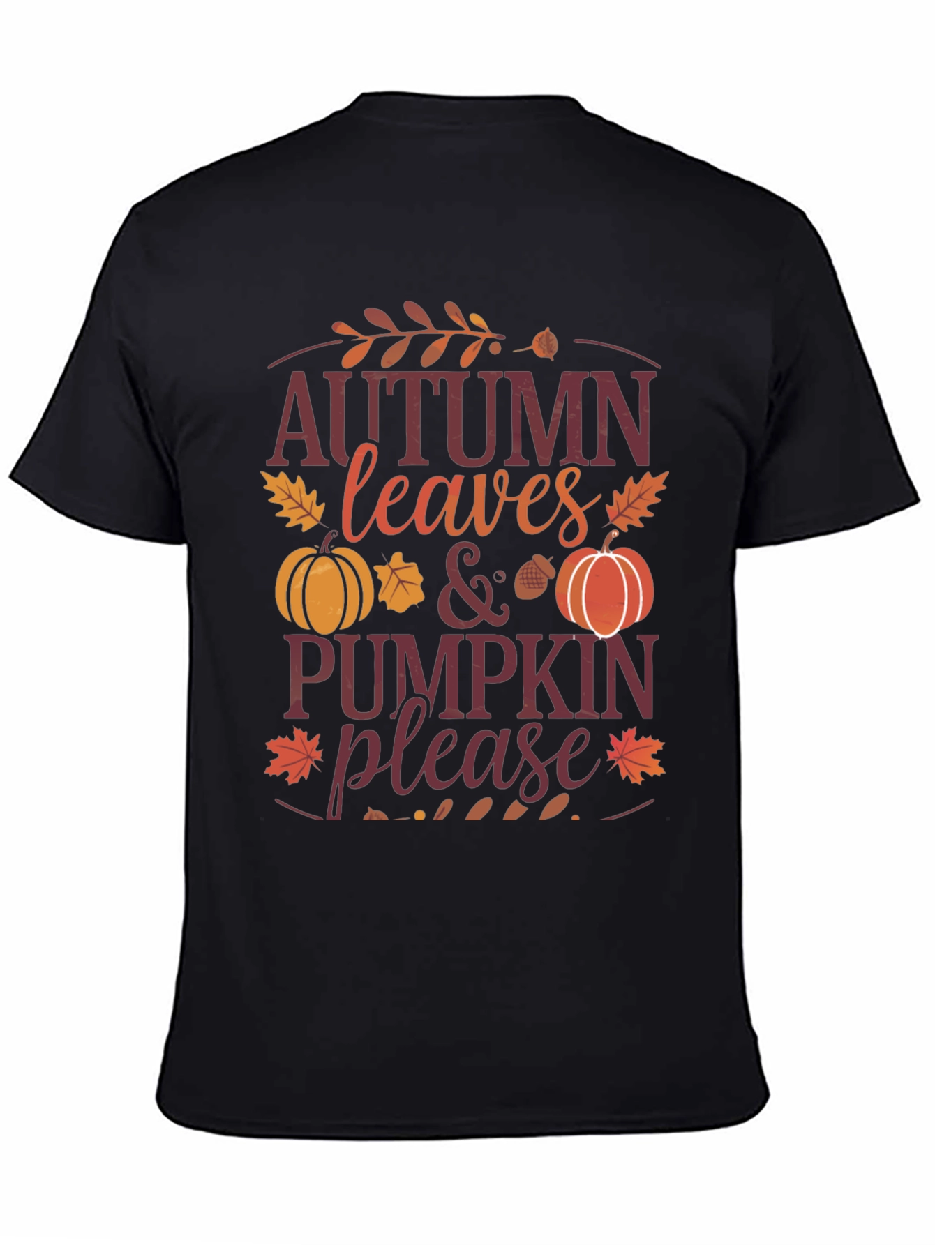 Autumn Leaves & Pumpkin Please Graphic Tee