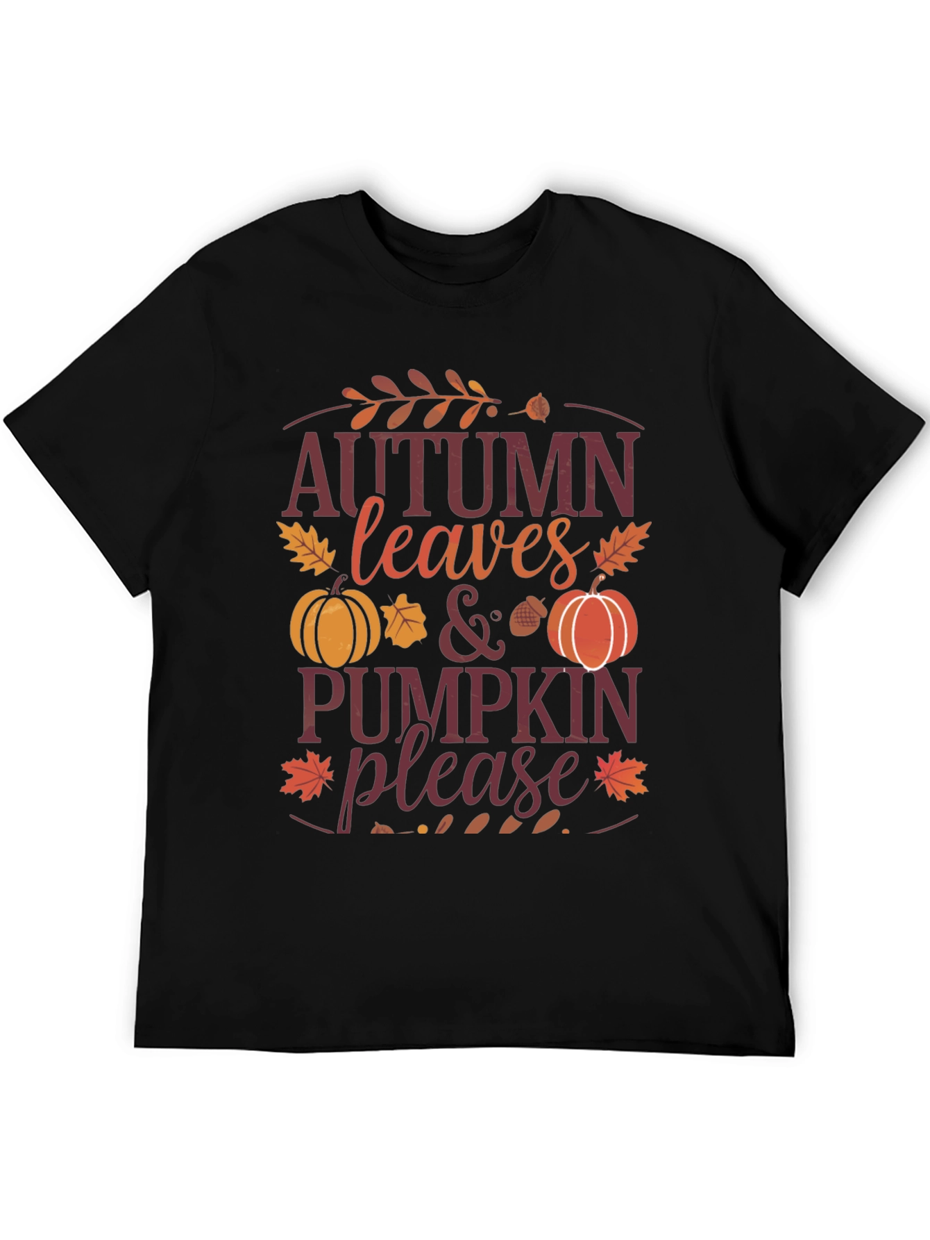 Autumn Leaves & Pumpkin Please Graphic Tee