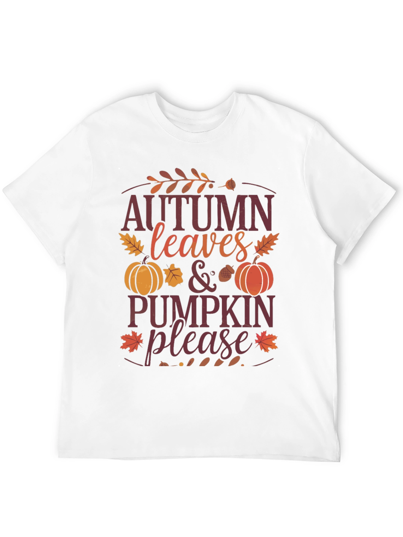 Autumn Leaves & Pumpkin Please Graphic Tee
