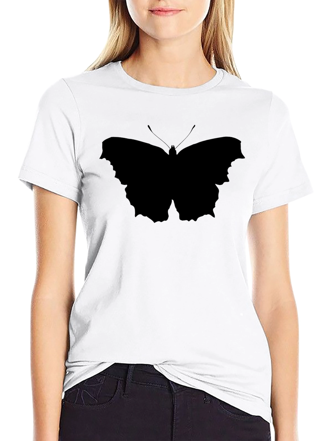 Black Butterfly Graphic Tee - Stylish Mens T-Shirt