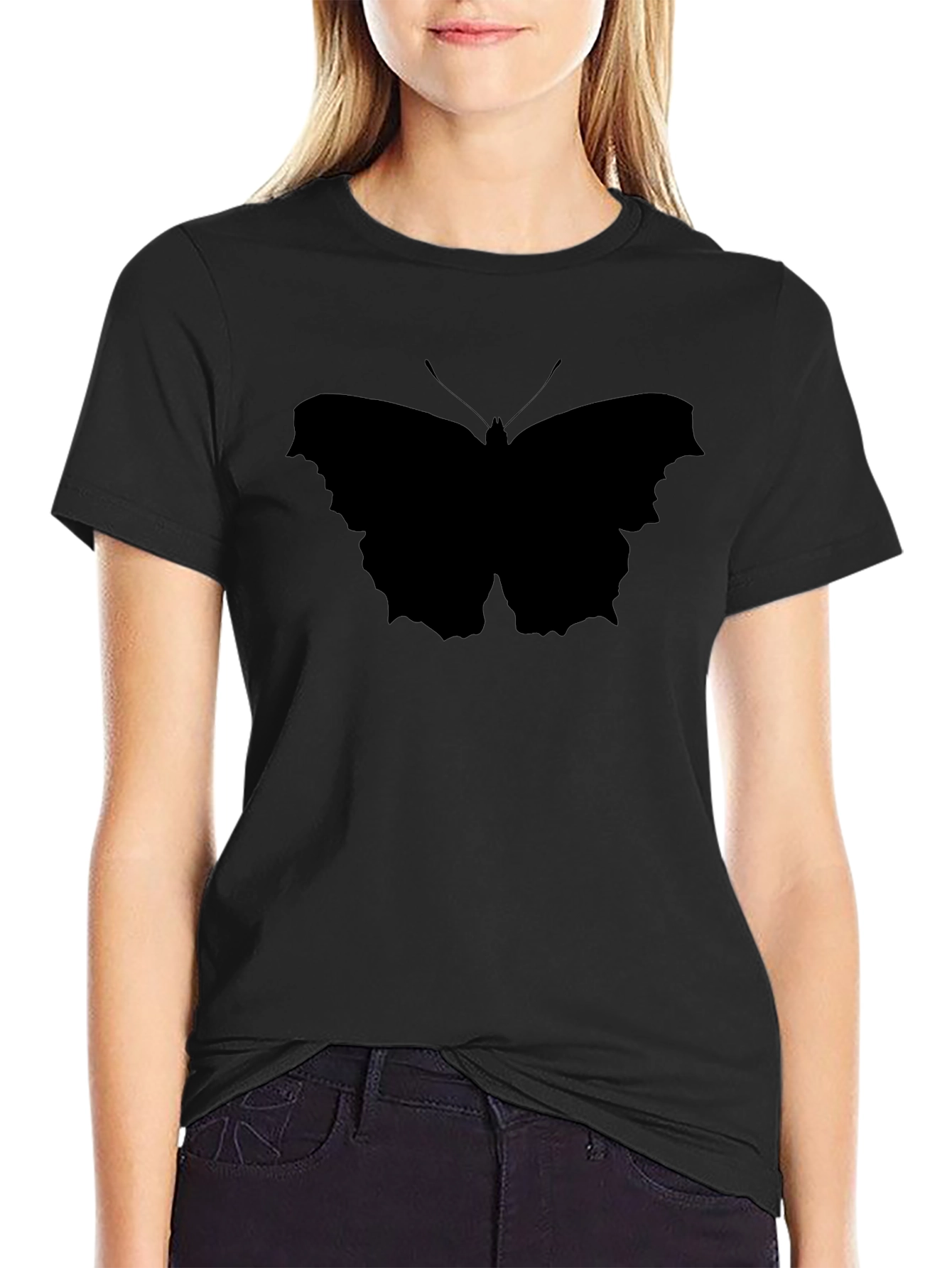 Black Butterfly Graphic Tee - Stylish Mens T-Shirt