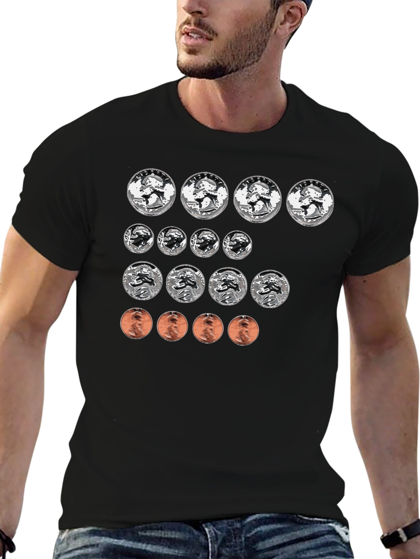Coin Collector T-Shirt - Funny Money Design