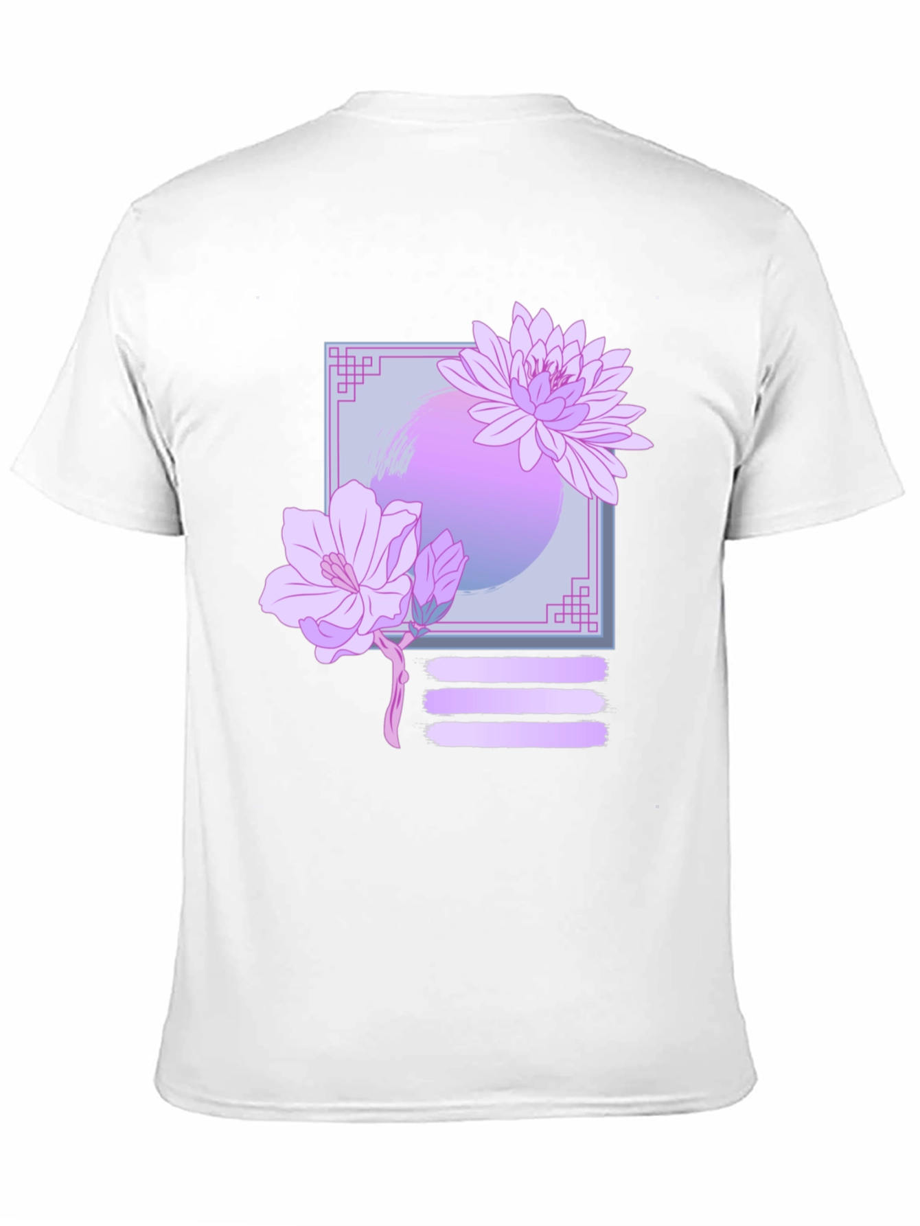 Floral Graphic Print Black T-Shirt