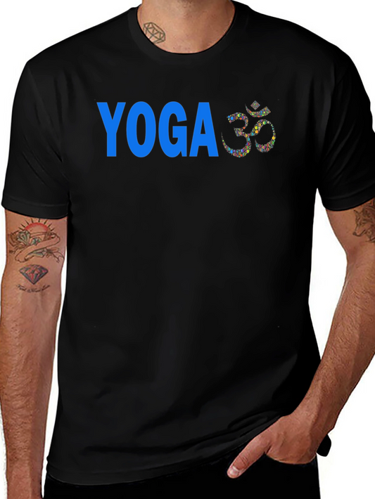 Yoga Om Symbol Graphic Tee - Black
