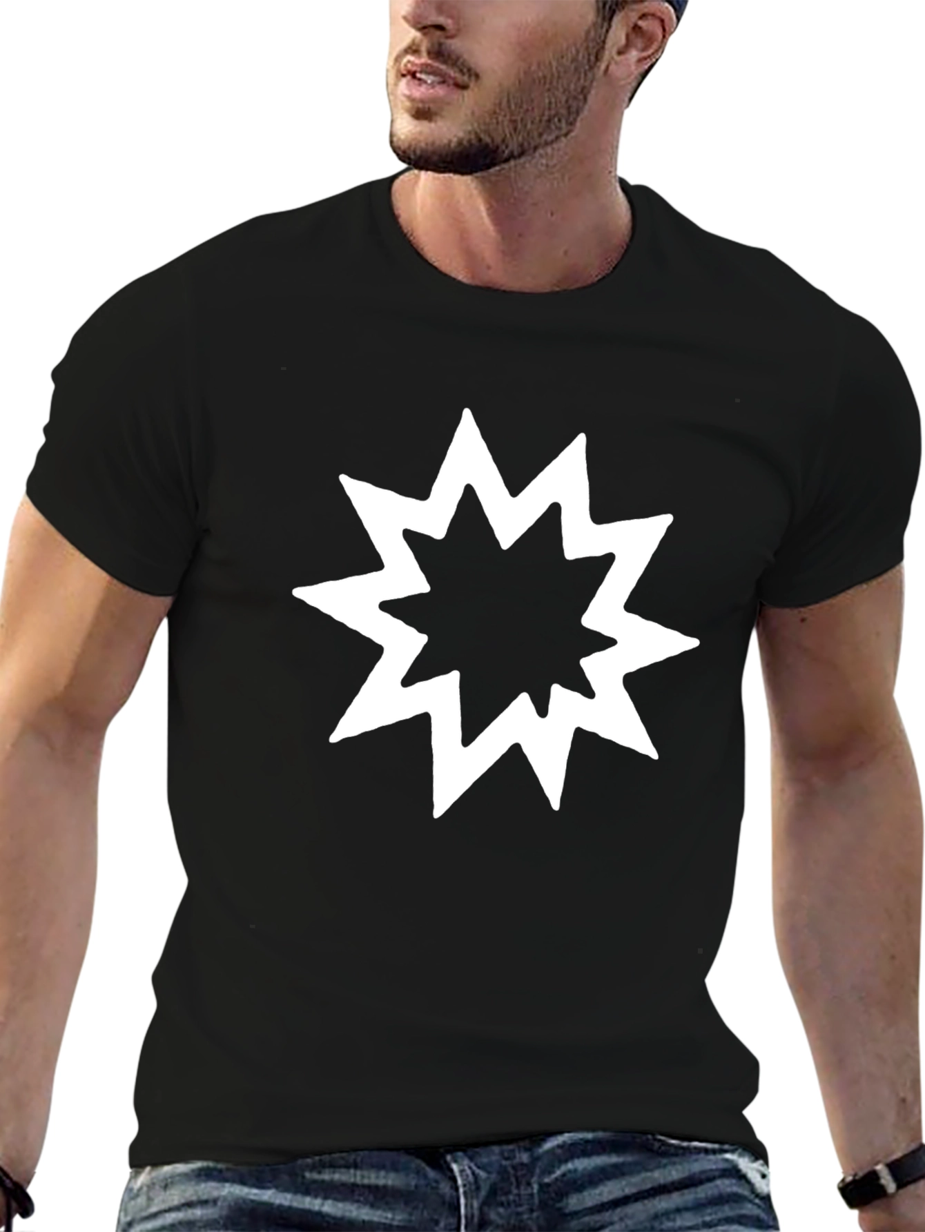 Starburst Graphic Black T-Shirt