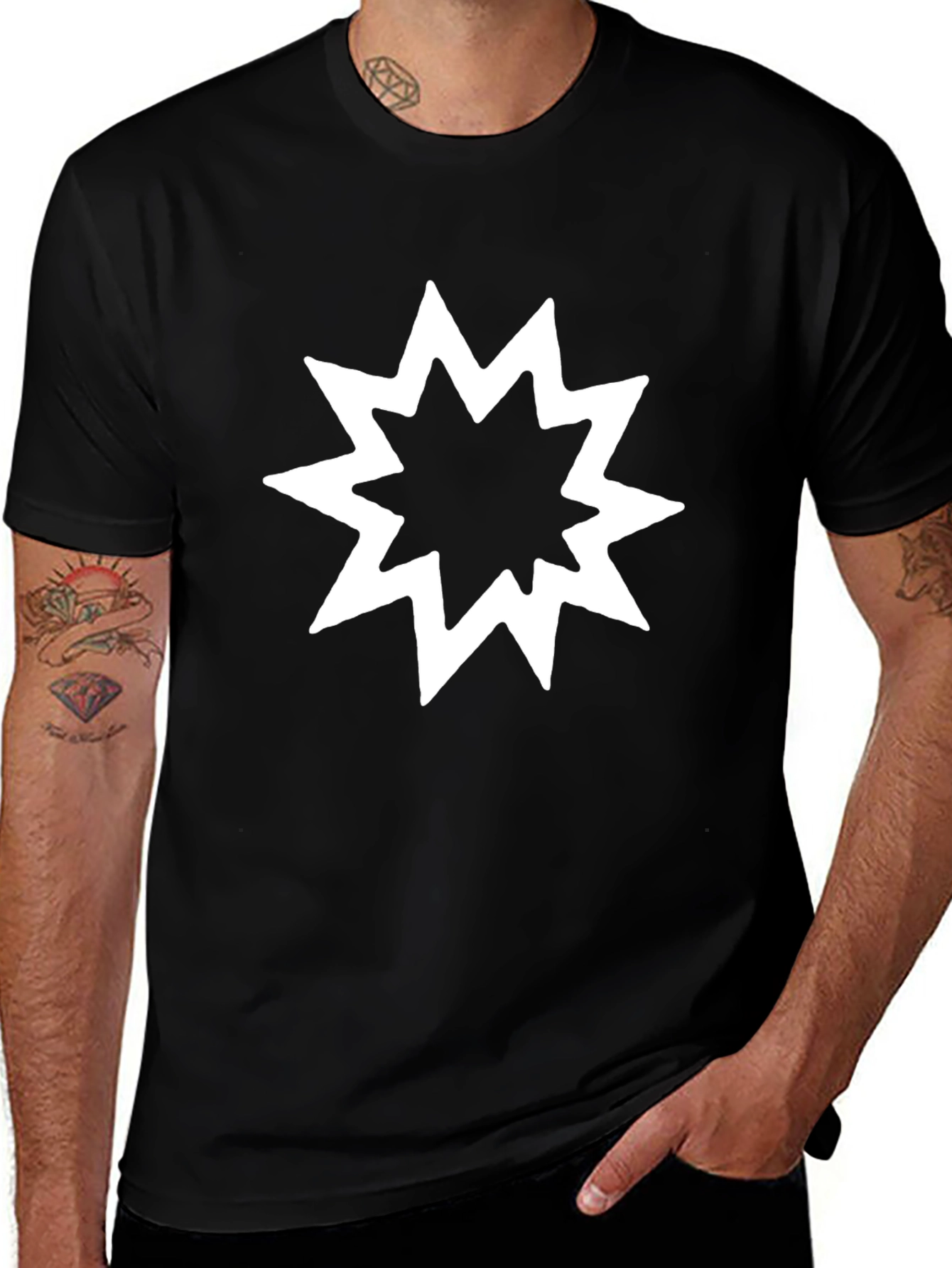 Starburst Graphic Black T-Shirt