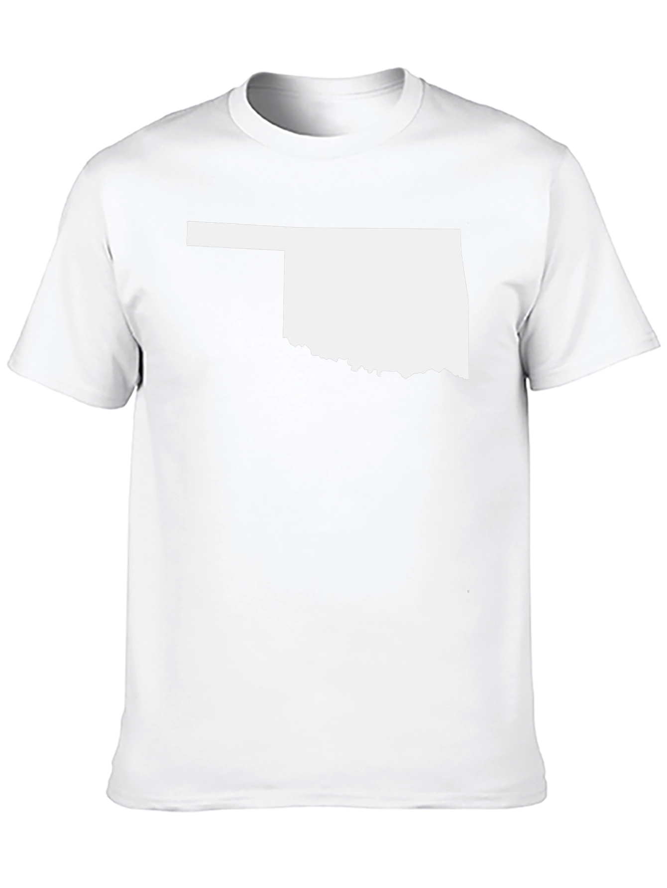 Oklahoma State Outline T-Shirt - Black