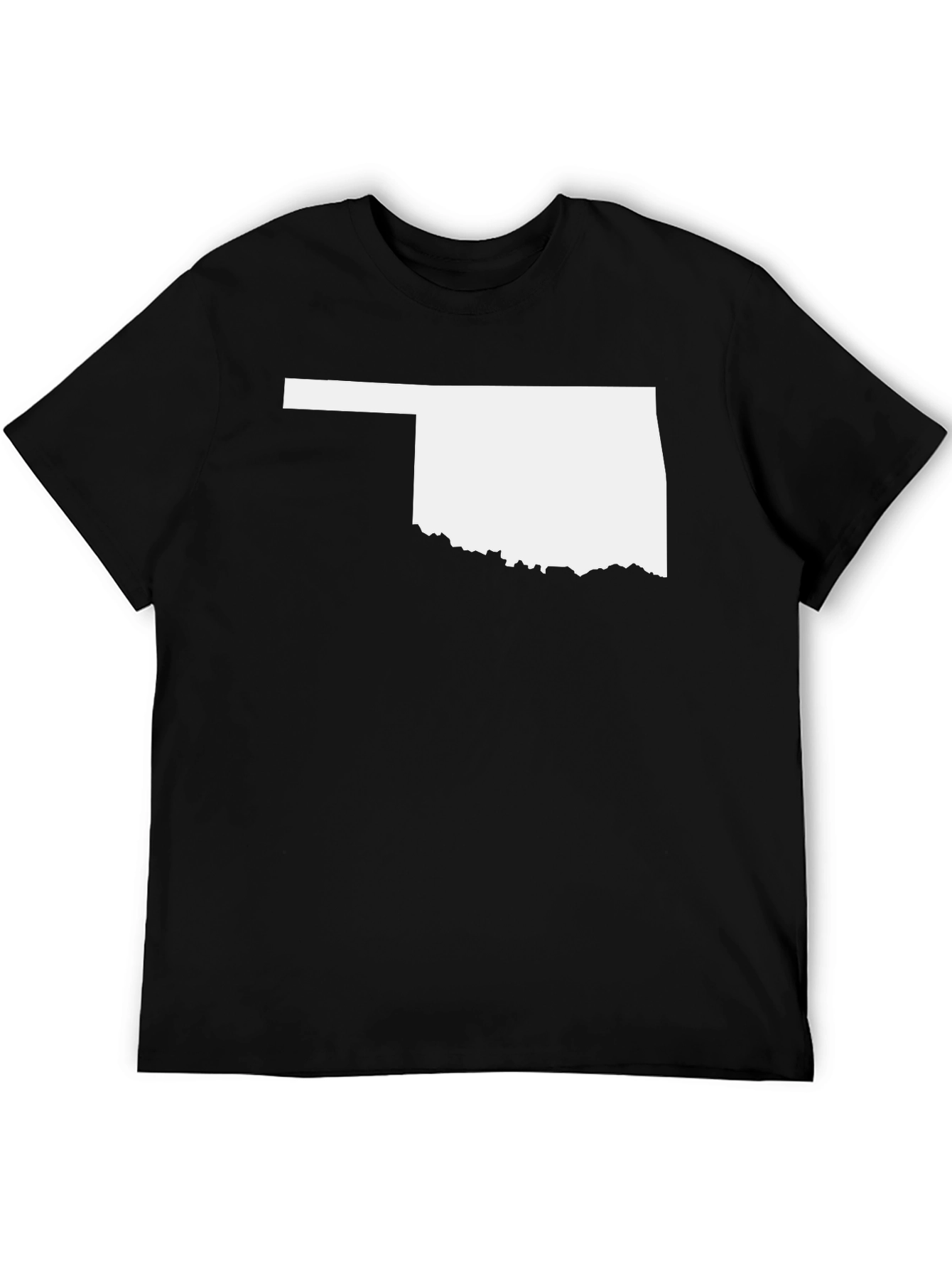 Oklahoma State Outline T-Shirt - Black